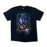 Vintage 2011 Marvel Mad Engine Superhero Graphic T-Shirt Size L FAIF.CA 
