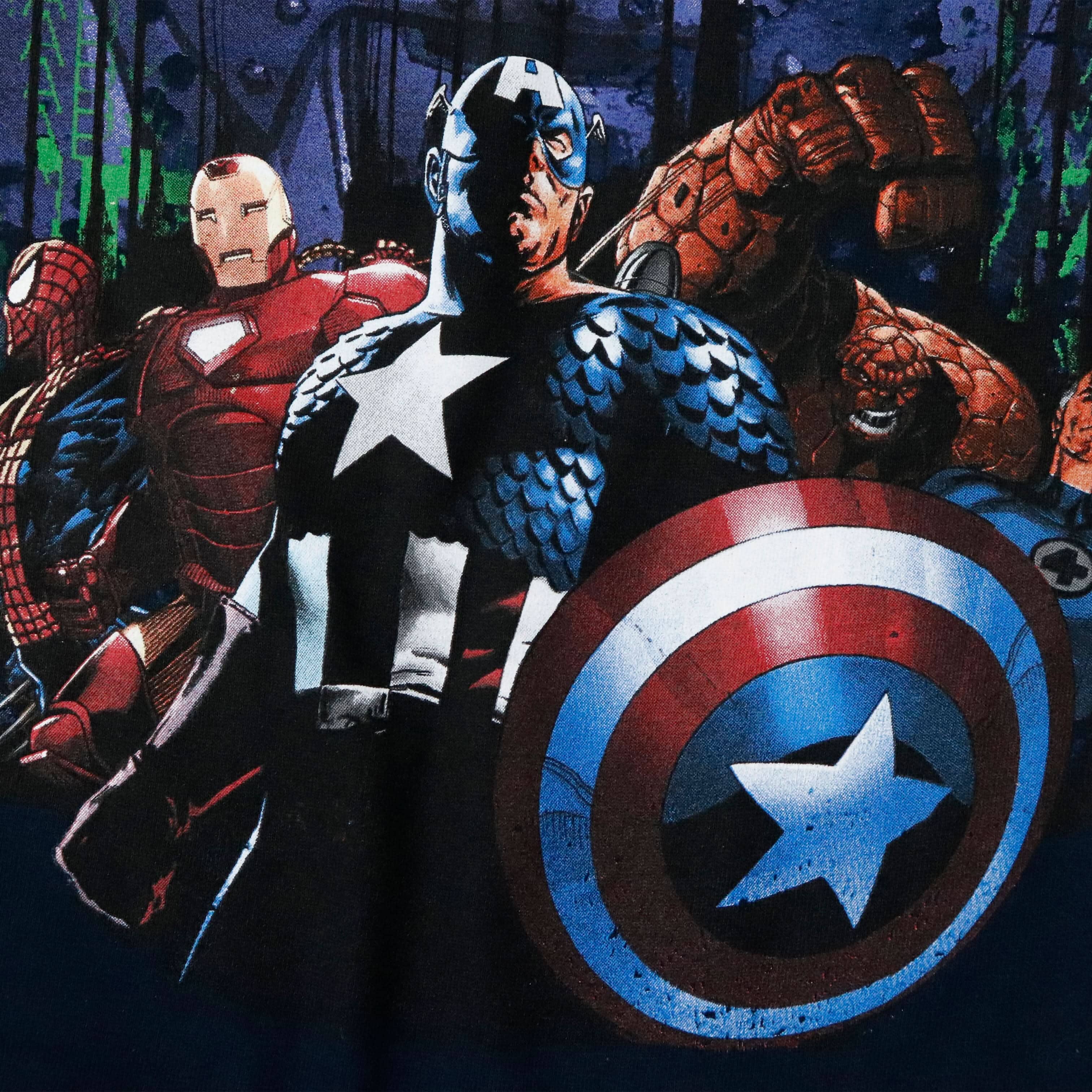 Vintage 2011 Marvel Mad Engine Superhero Graphic T-Shirt Size L FAIF.CA 