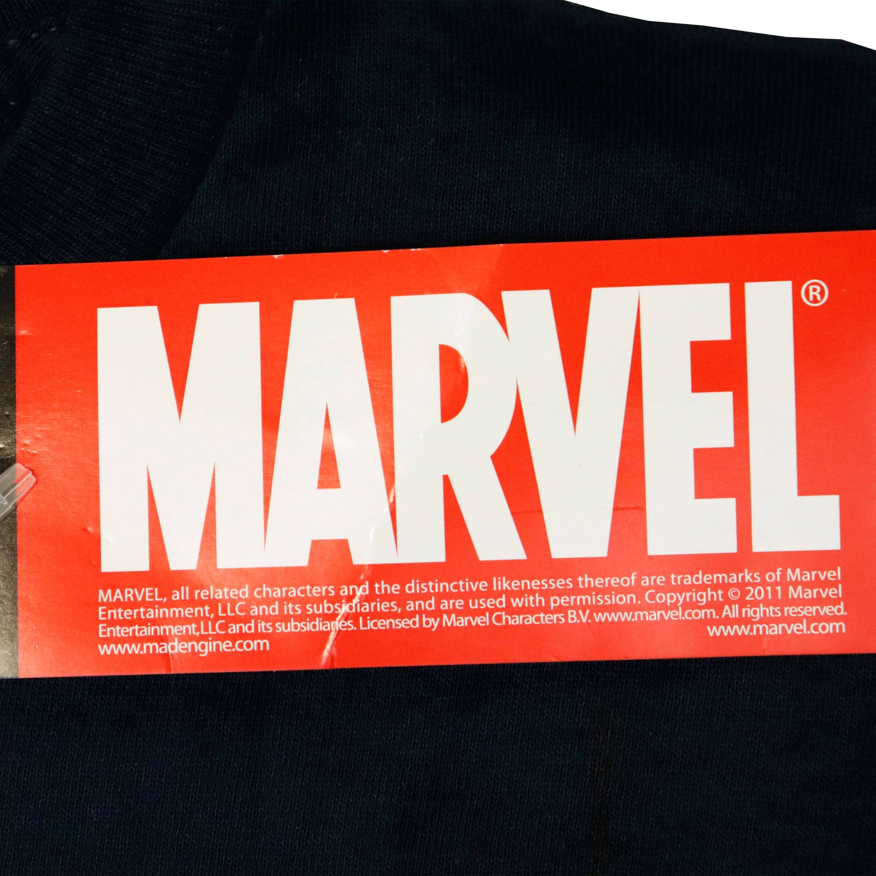 Vintage 2011 Marvel Mad Engine Superheroes Graphic T-Shirt Size M FAIF.CA 