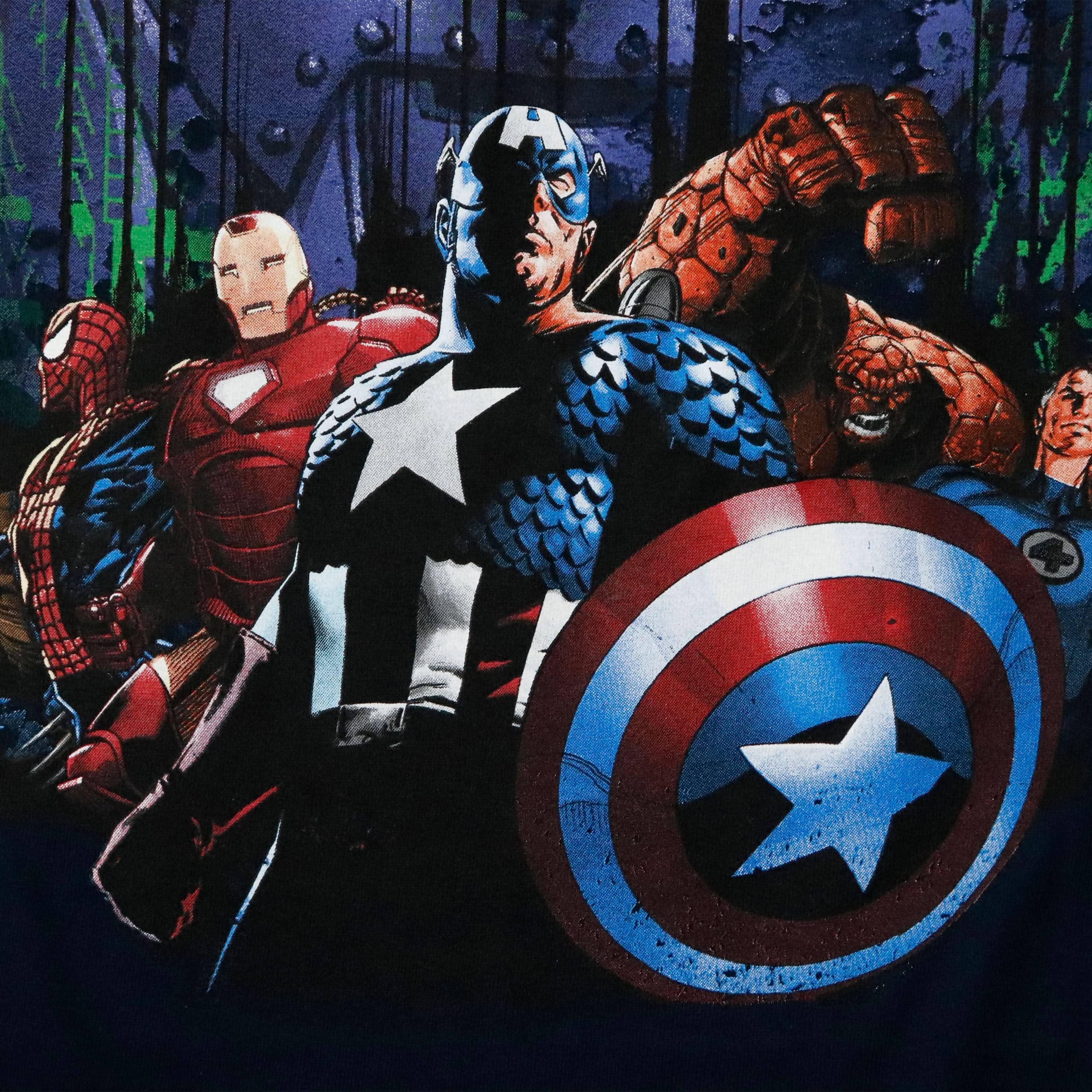 Vintage 2011 Marvel Mad Engine Superheroes Graphic T-Shirt Size M FAIF.CA 