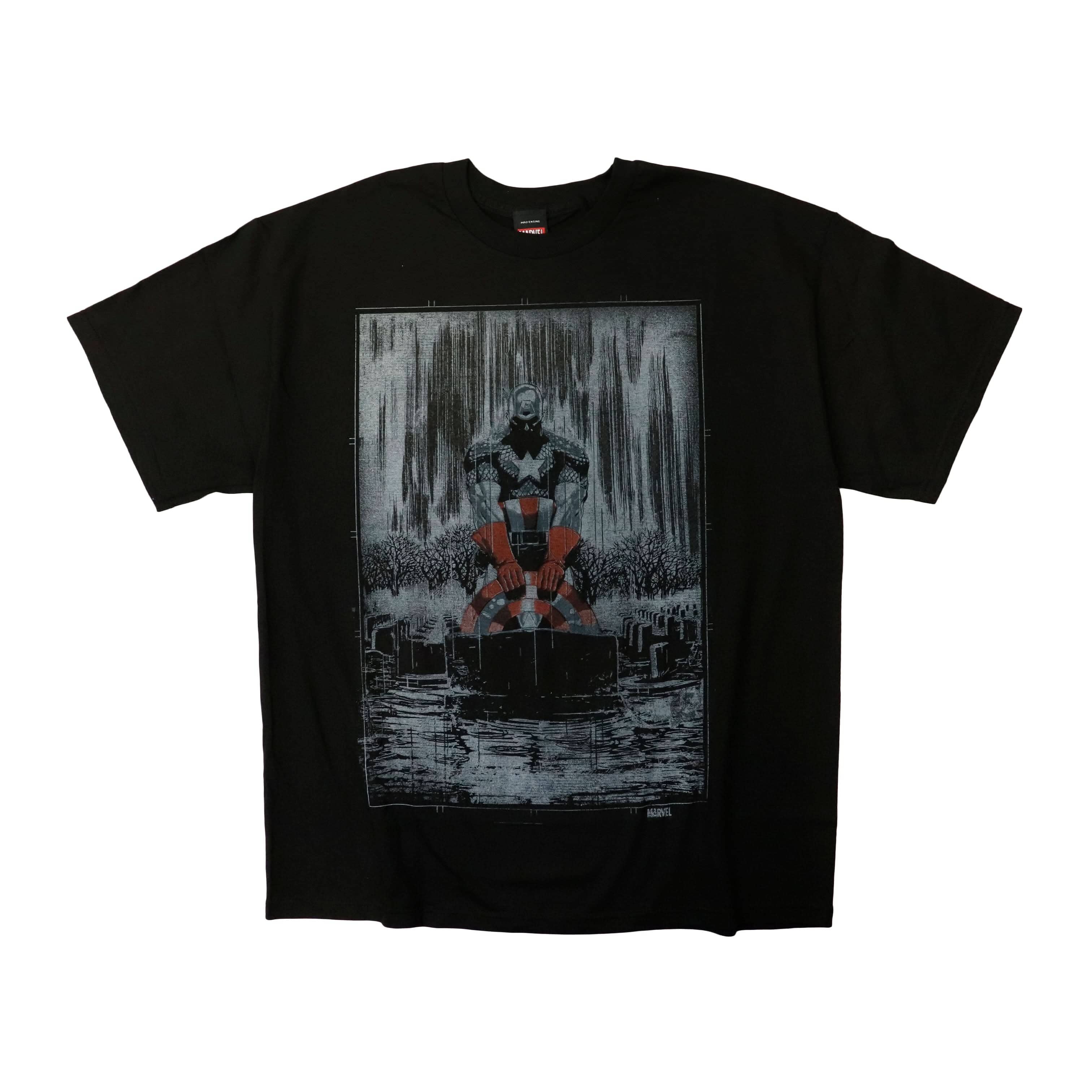 Vintage 2012 Marvel Mad Engine Captain America Graphic T-Shirt Size XL FAIF.CA 