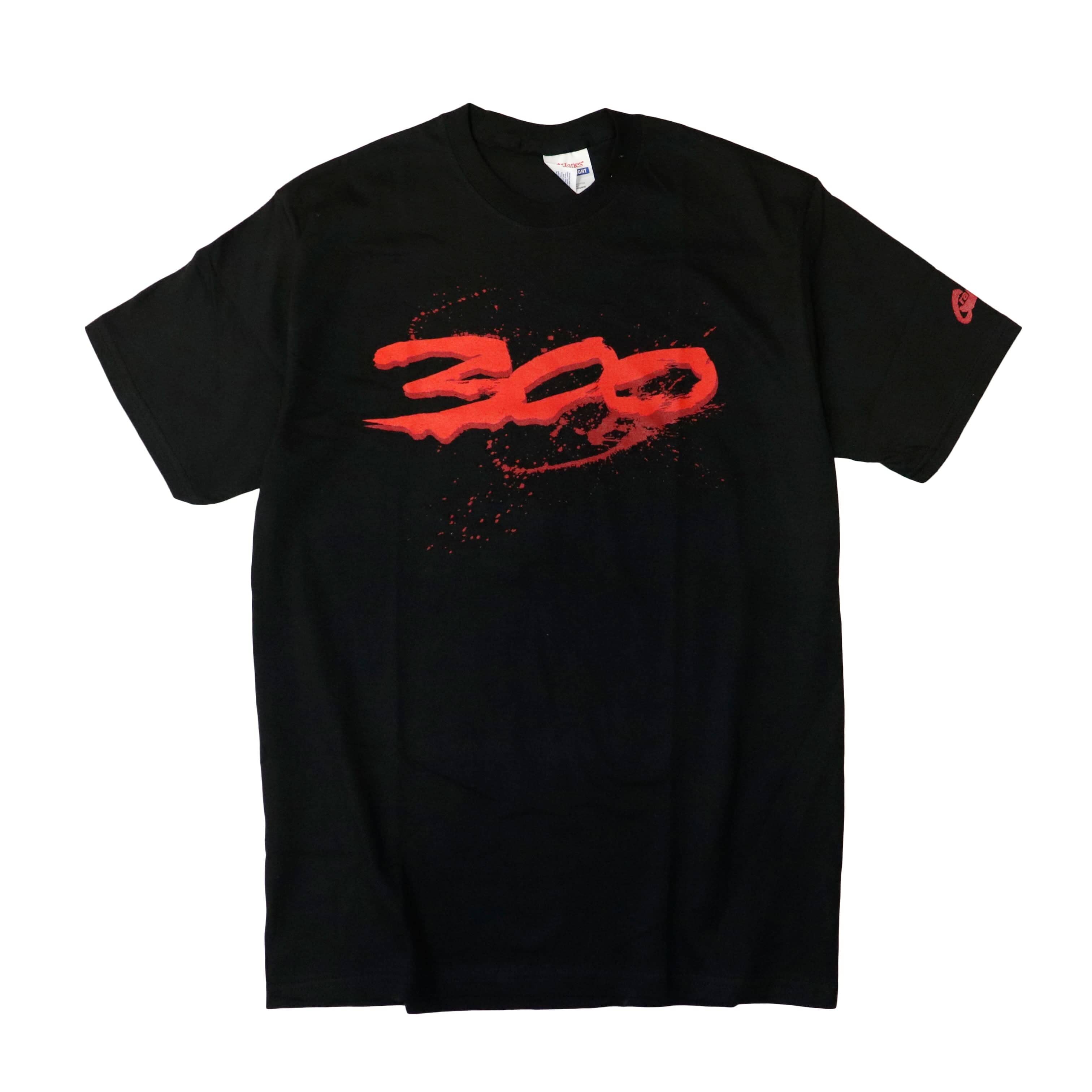Vintage 300 Movie Graphic Black T-Shirt Size M FAIF.CA 