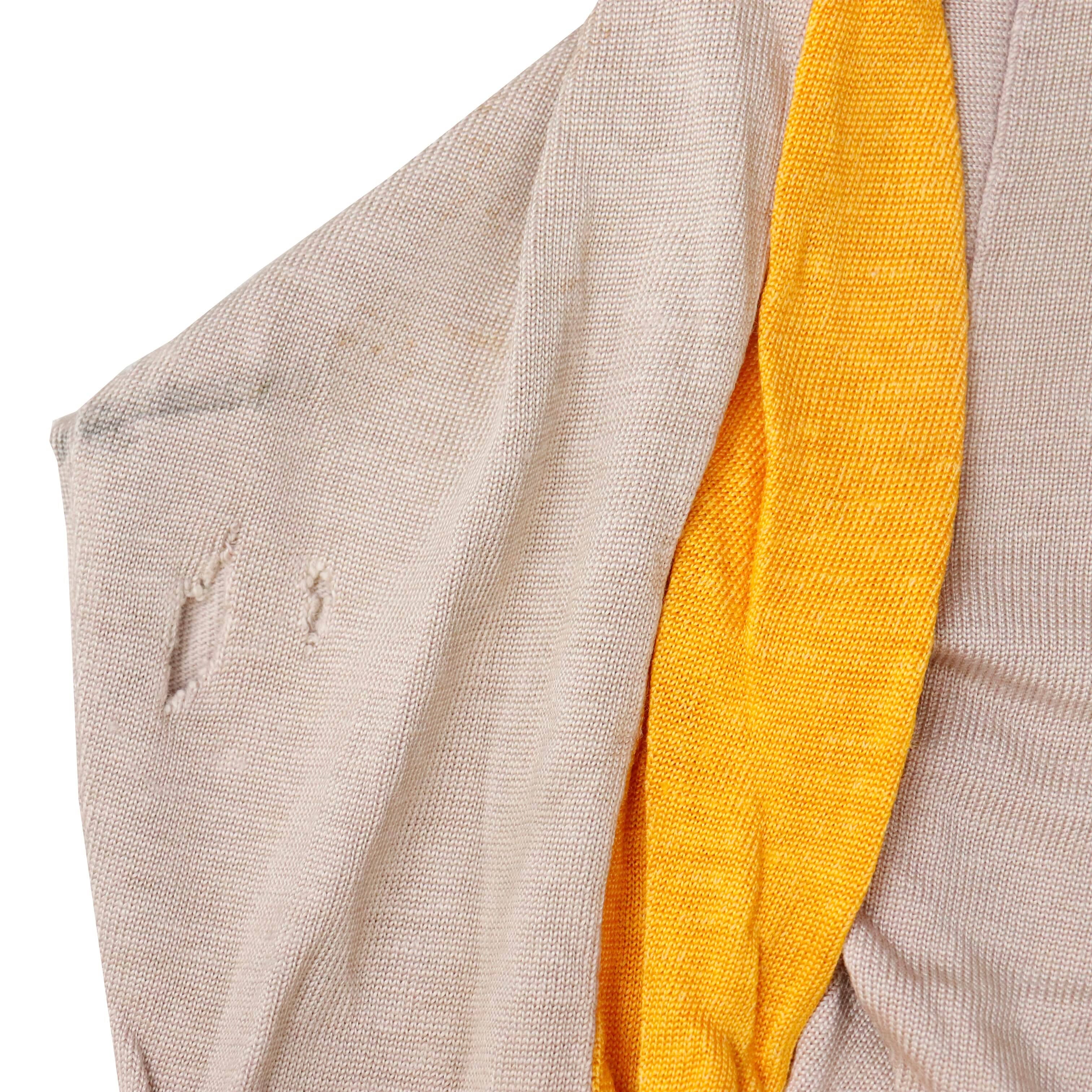 Vintage 30s Hockey Jersey Loskins Distressed Colorblock Long Sleeve Shirt Size One Size FAIF.CA 