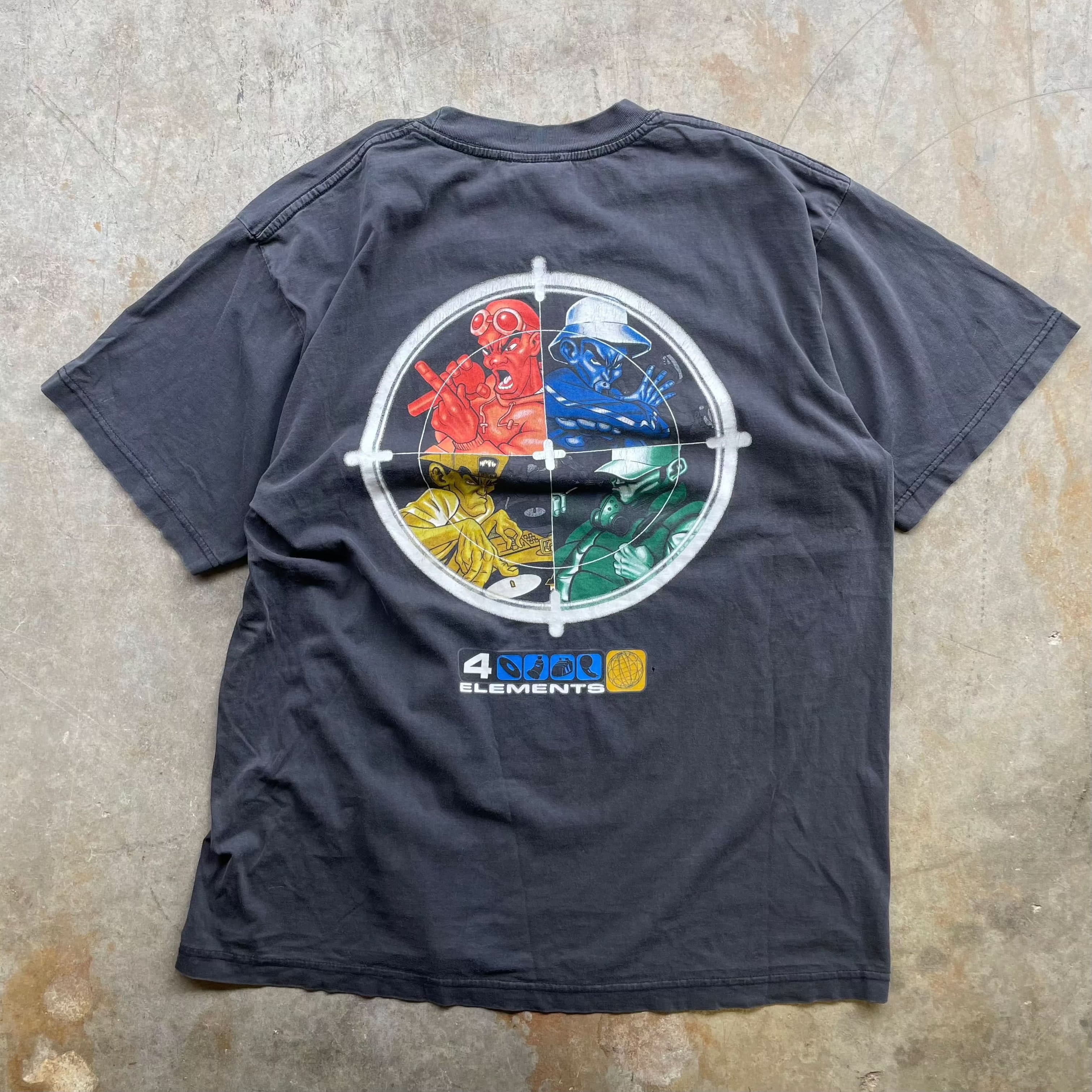 Vintage 4 Elements of Hip Hop Tshirt T-Shirt other 