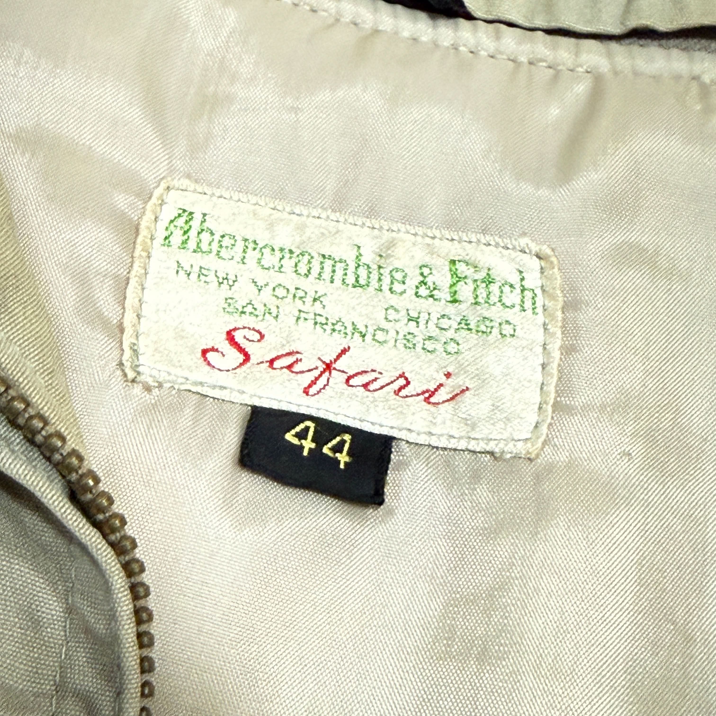 Vintage 40s Abercrombie & Fitch Safari Canvas Jacket Size 44 FAIF.CA 