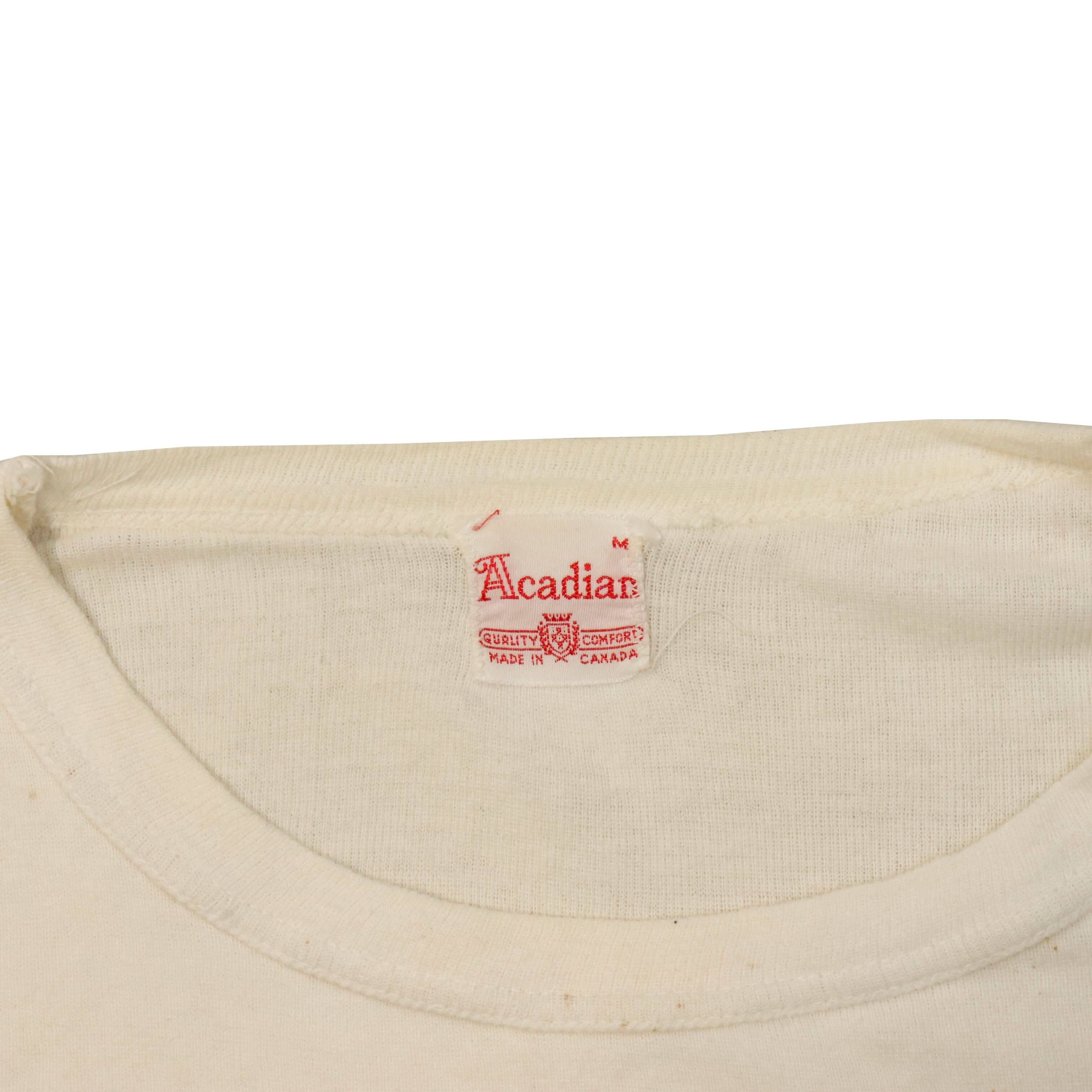 Vintage 40s Acadian Montreal To Toronto 400 Mile Run T-Shirt Size M RARE FAIF.CA 