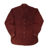 Vintage 40s Burgundy Gabardine Button Up Shirt Size N/A Other 