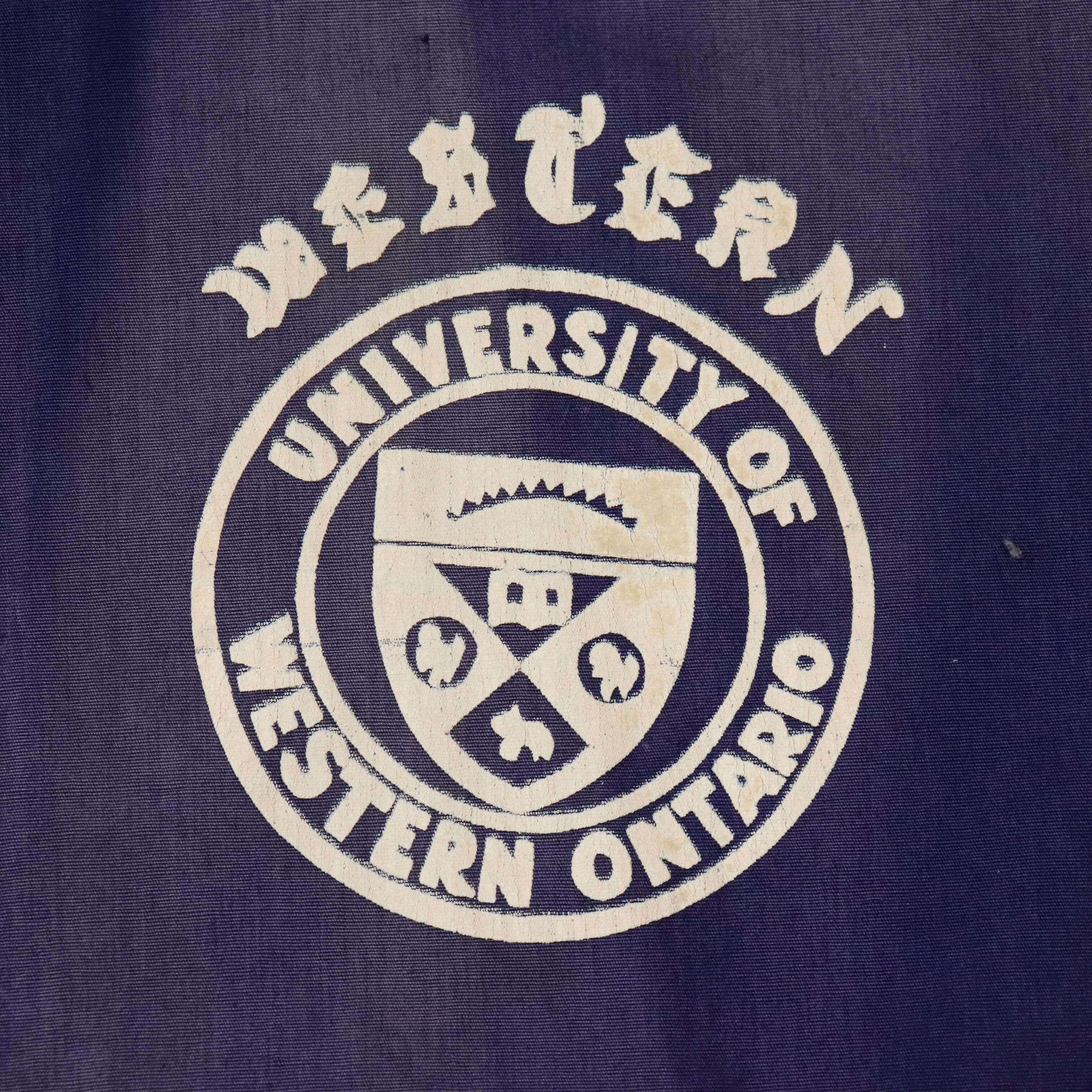 Vintage 40s Faded Western University of Western Ontario Logo Zip Jacket Size N/A 1667 