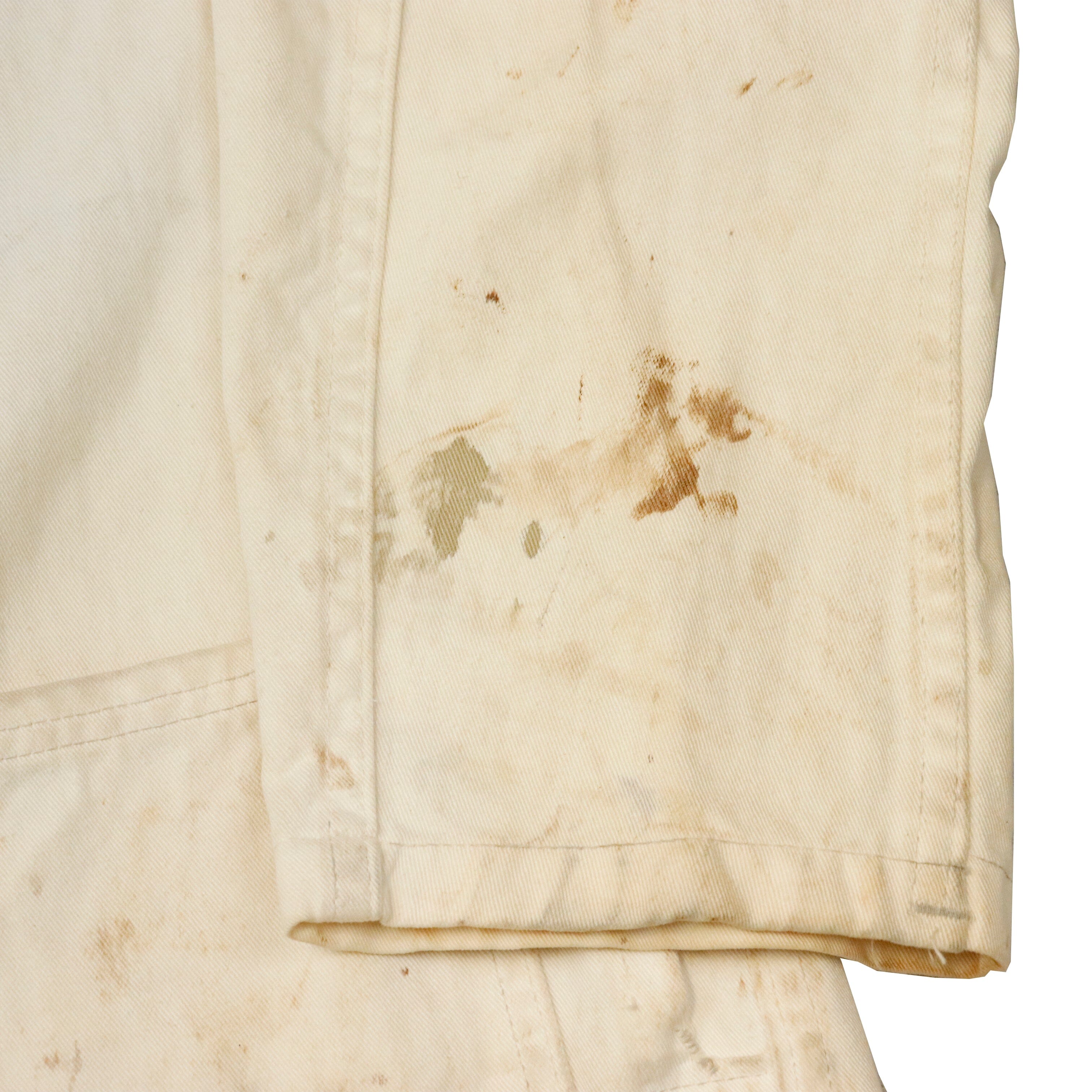 Vintage 40s shop White Cotton Chore Coat Size 30 Other 