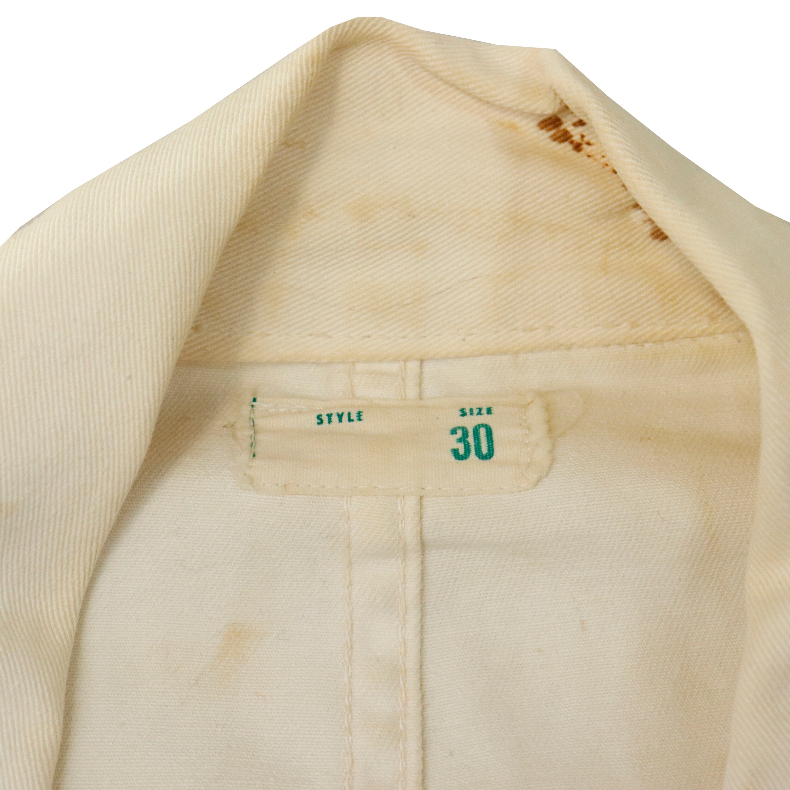 Vintage 40s shop White Cotton Chore Coat Size 30 Other 