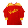 Vintage 50s Jersey Vicettes #28 Two-Tone Long Sleeve Shirt Size N/A FAIF.CA 