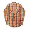 Vintage 60s Plaid Flannel Button-Up Shirt Size N/A FAIF.CA 