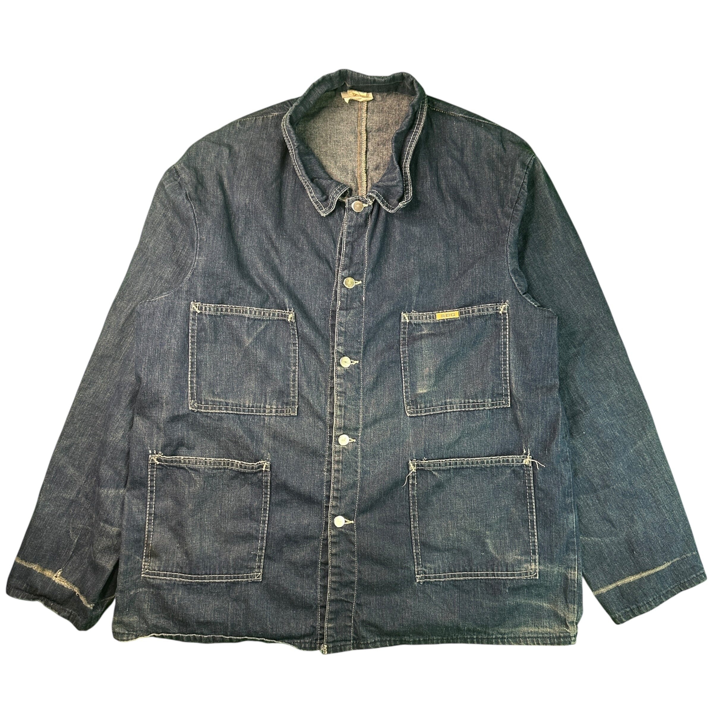 Vintage 60s Work Chore Denim Jacket BBG tshirt OTHER 