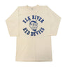 Vintage 70s Elk River Red Devils #25 graphic football Tshirt Size M FAIF.CA 