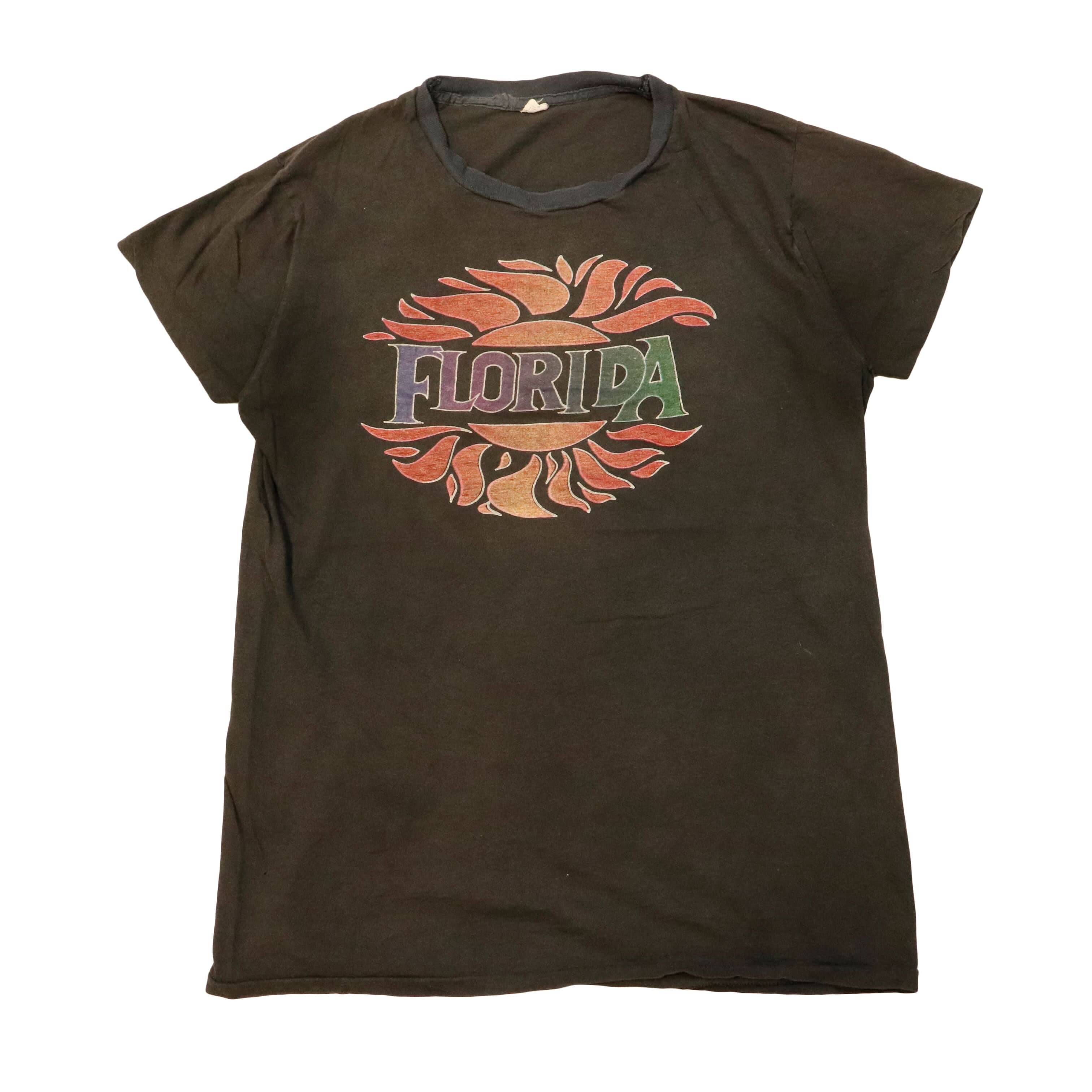 Vintage 70S Florida sun graphic t-shirt Size XL FAIF.CA 