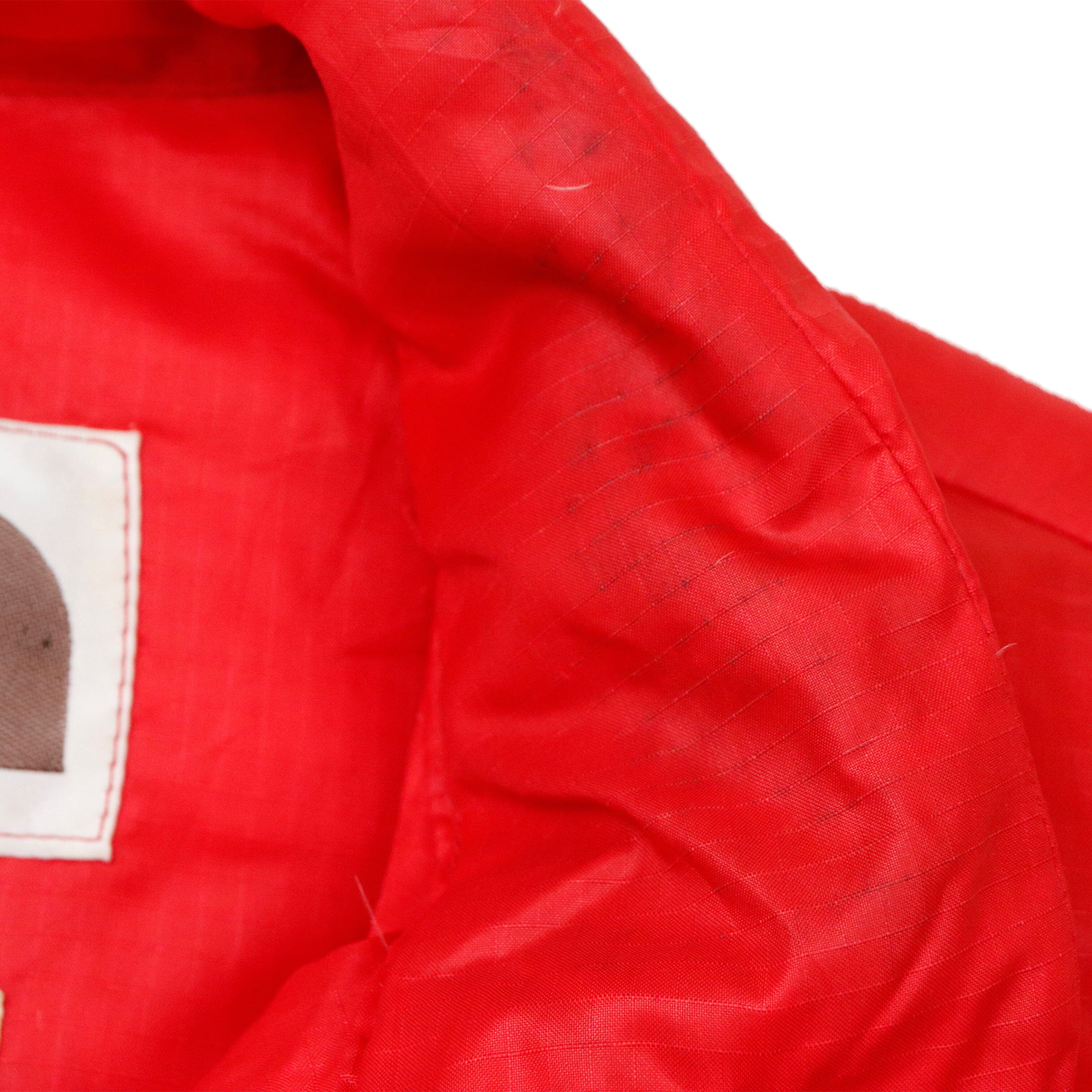 Vintage 70s The North Face Brown Lable Red Snap Button Puffer Vest Size M The North Face 