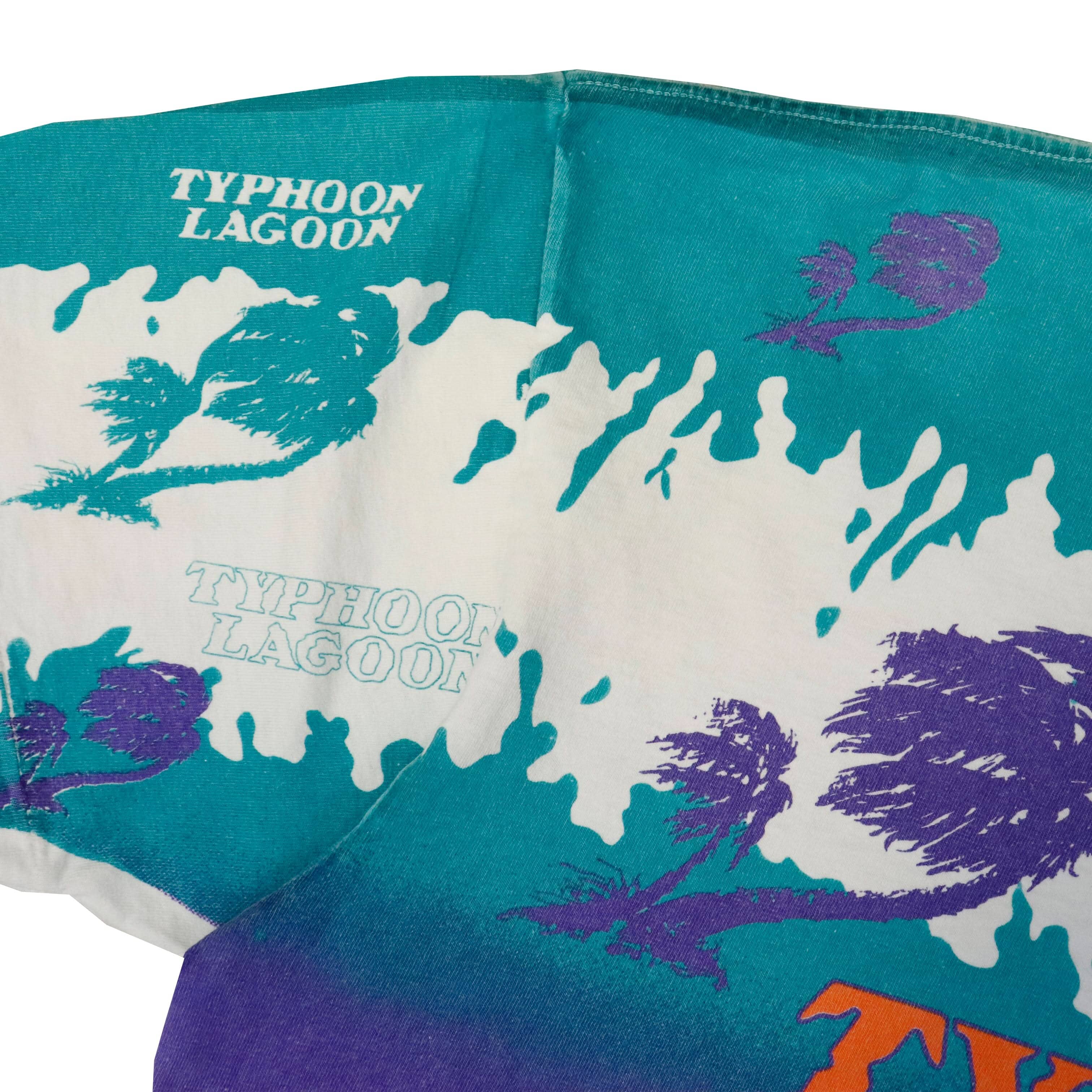 Vintage 80s 90s Disney Typhoon Lagoon Graphic All Over Print T-Shirt Size One Size FAIF.CA 