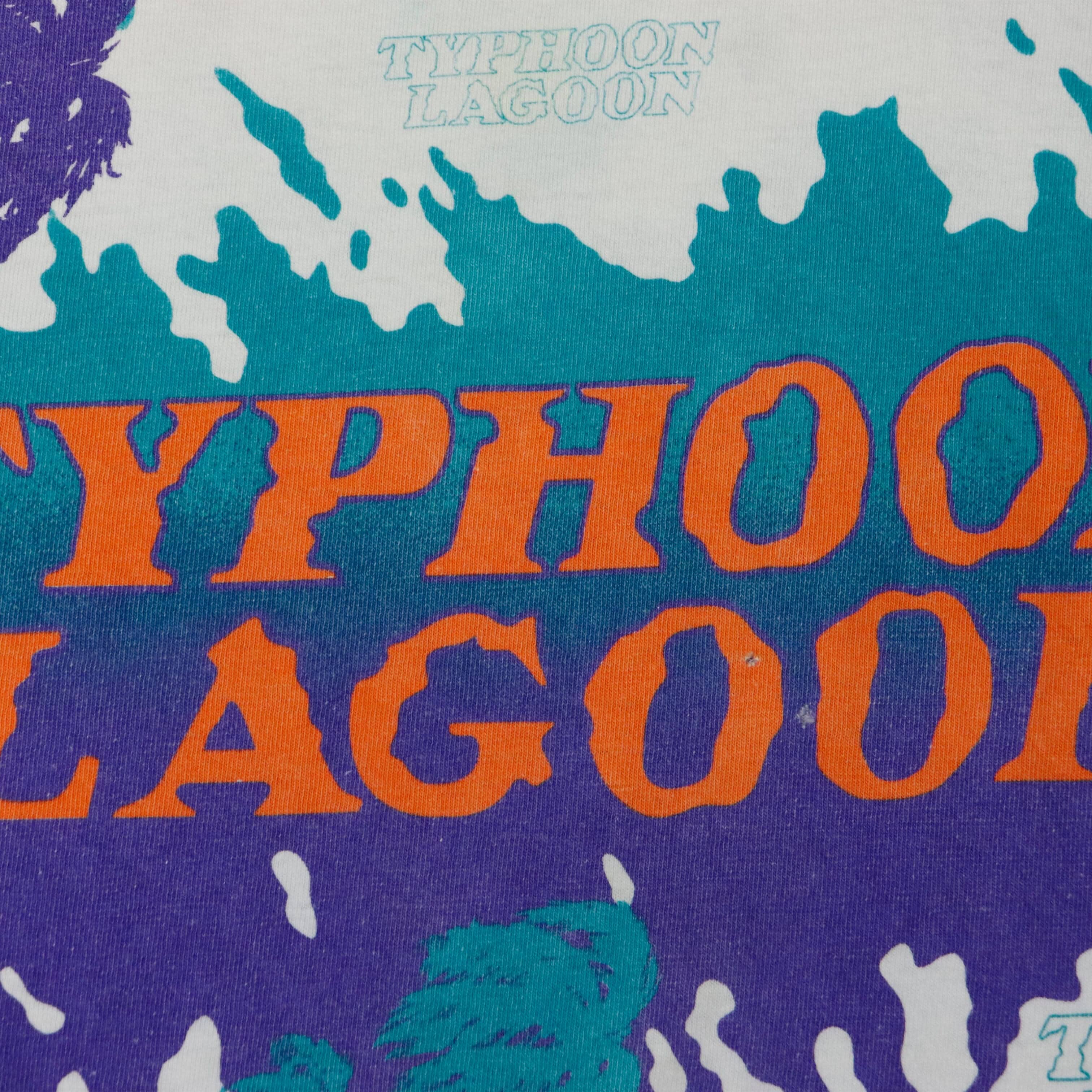 Vintage 80s 90s Disney Typhoon Lagoon Graphic All Over Print T-Shirt Size One Size FAIF.CA 