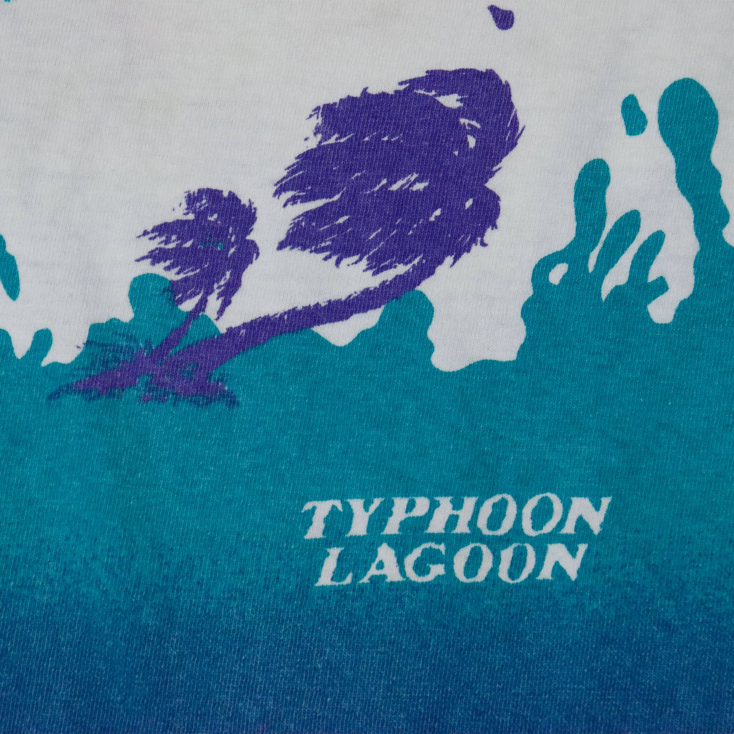 Vintage 80s 90s Disney Typhoon Lagoon Graphic All Over Print T-Shirt Size One Size FAIF.CA 