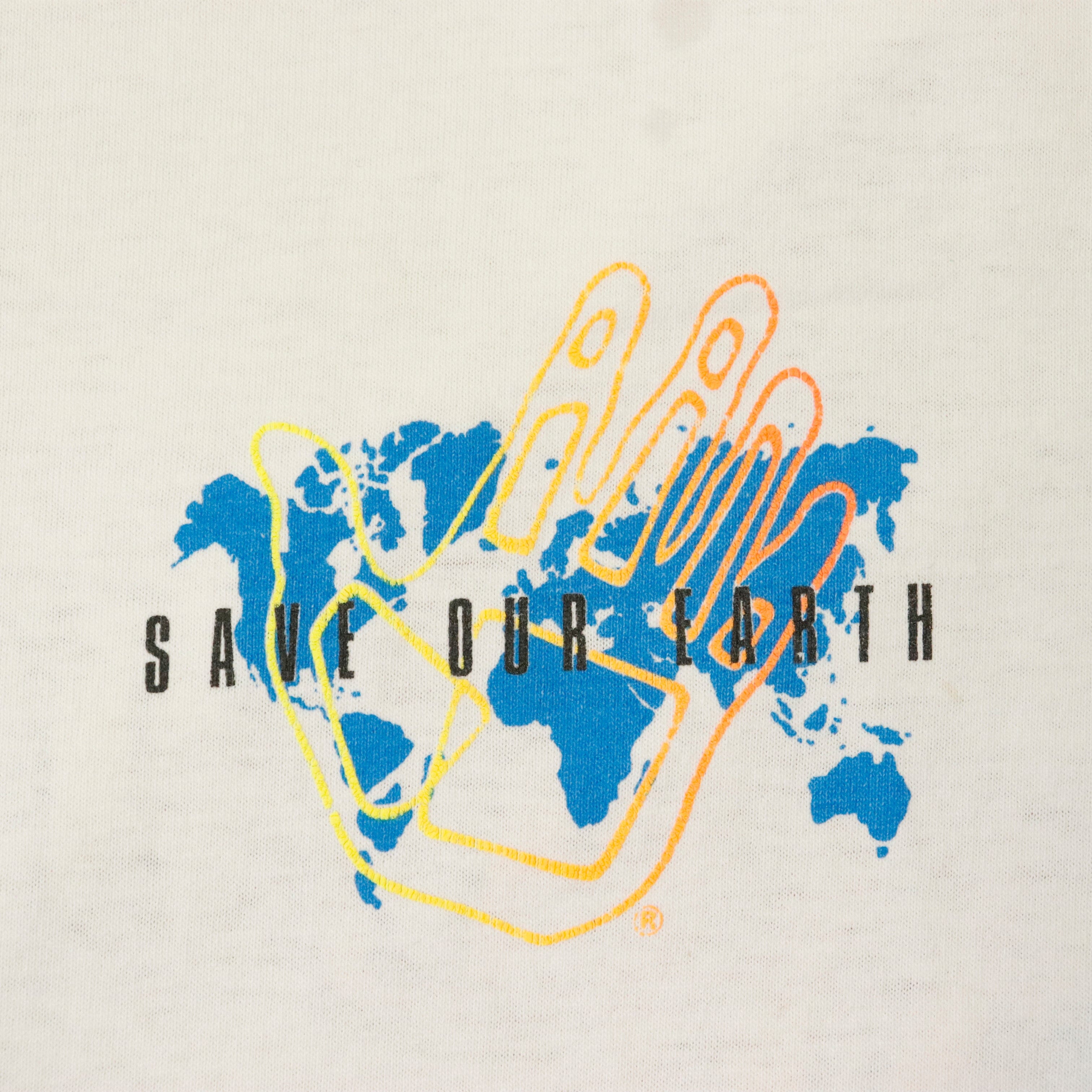 Vintage 80s Body Glove Surf Worldwide Concern Graphic T-Shirt Size L 12649 