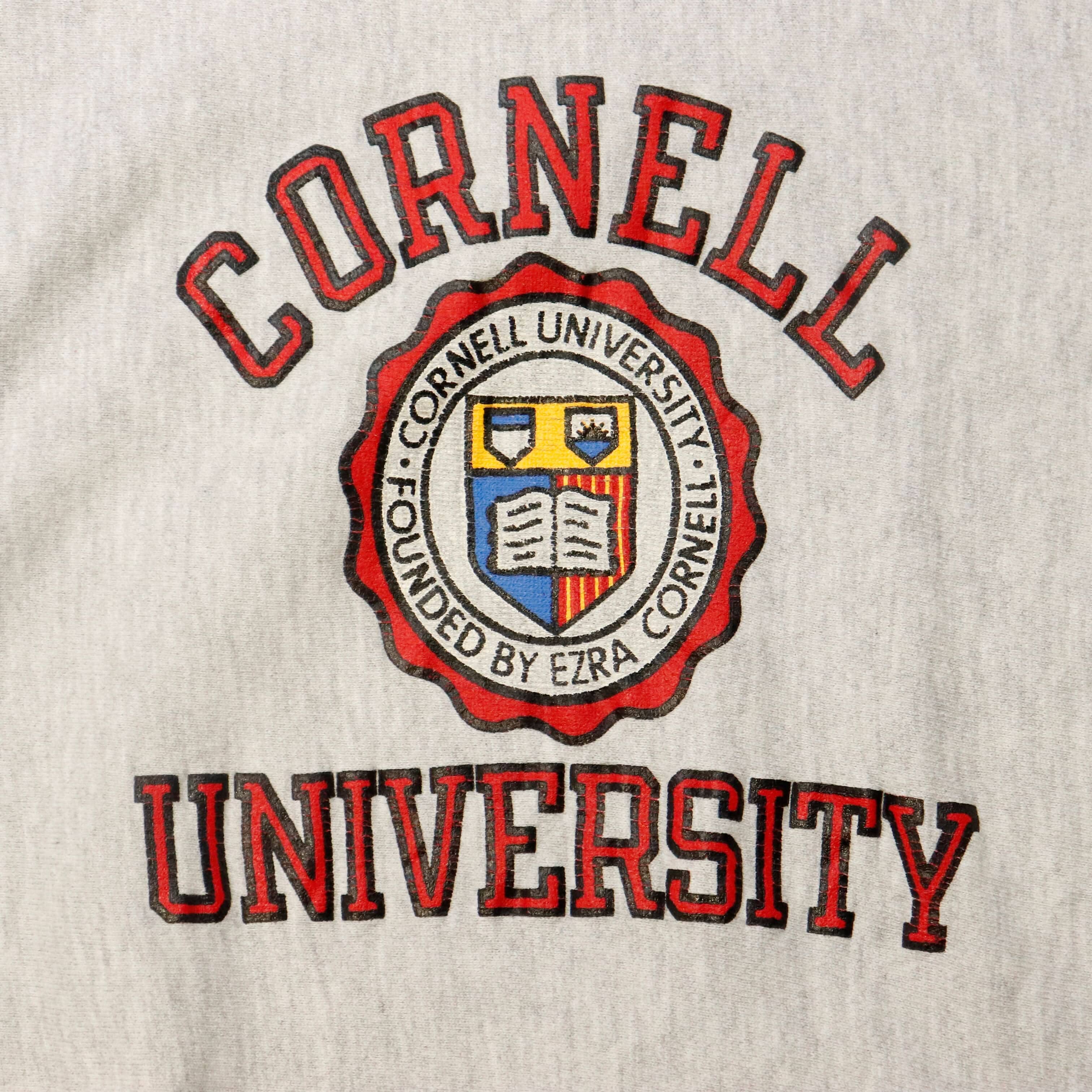 Vintage 80s Champion Reverse Weave Cornell University Crewneck Sweatshirt Size XL FAIF.CA 