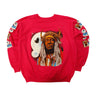 Vintage 80s Indian Head Graphic Print Sweatshirt Size XL FAIF.CA 