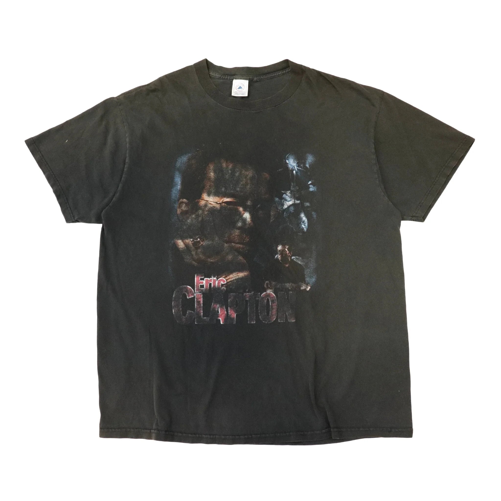 Vintage 90s Eric Clapton Rap Black T-Shirt Size XL Delta 