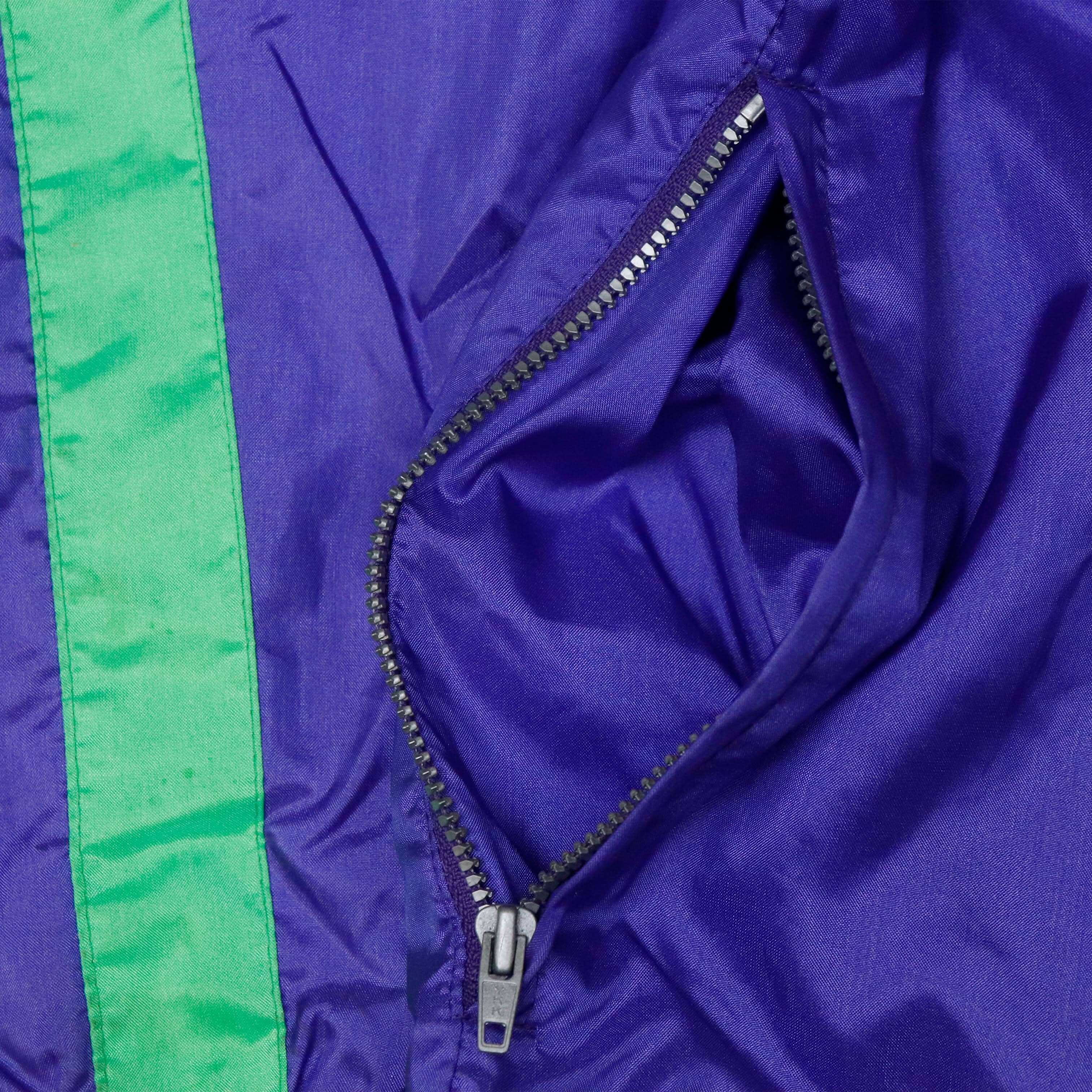 Vintage 90s Nike International Purple Green Windbreaker Jacket Size S FAIF.CA 