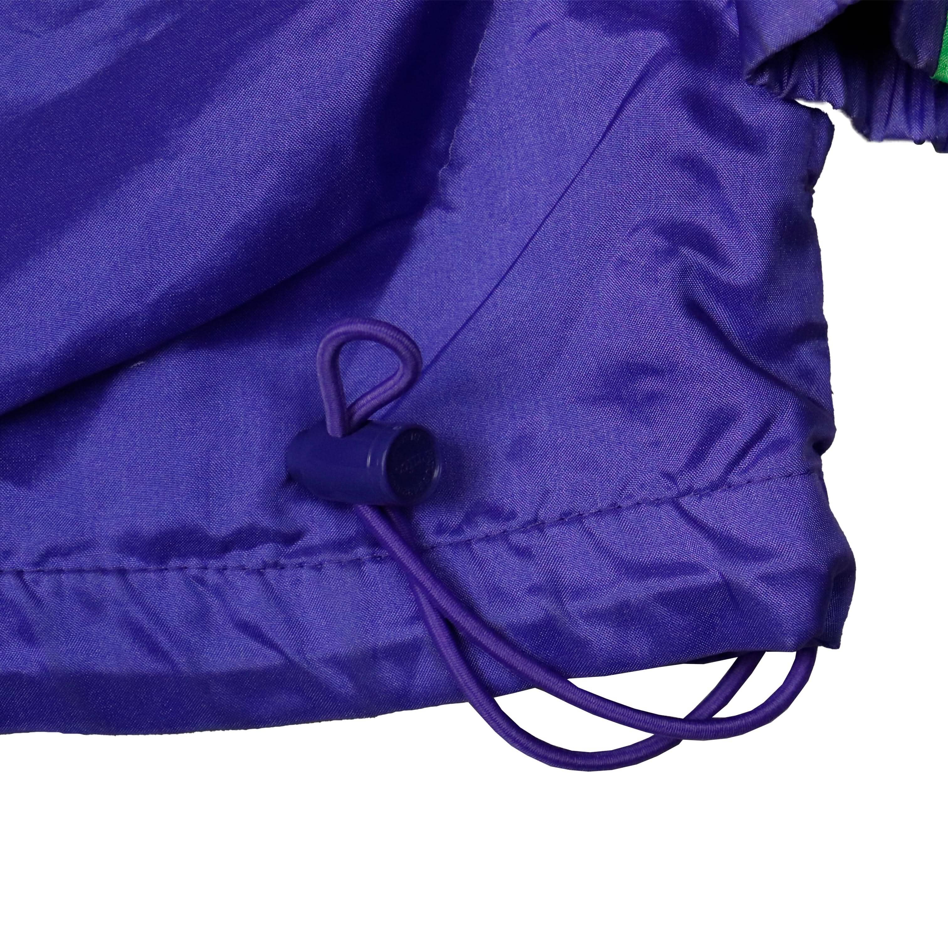 Vintage 90s Nike International Purple Green Windbreaker Jacket Size S FAIF.CA 