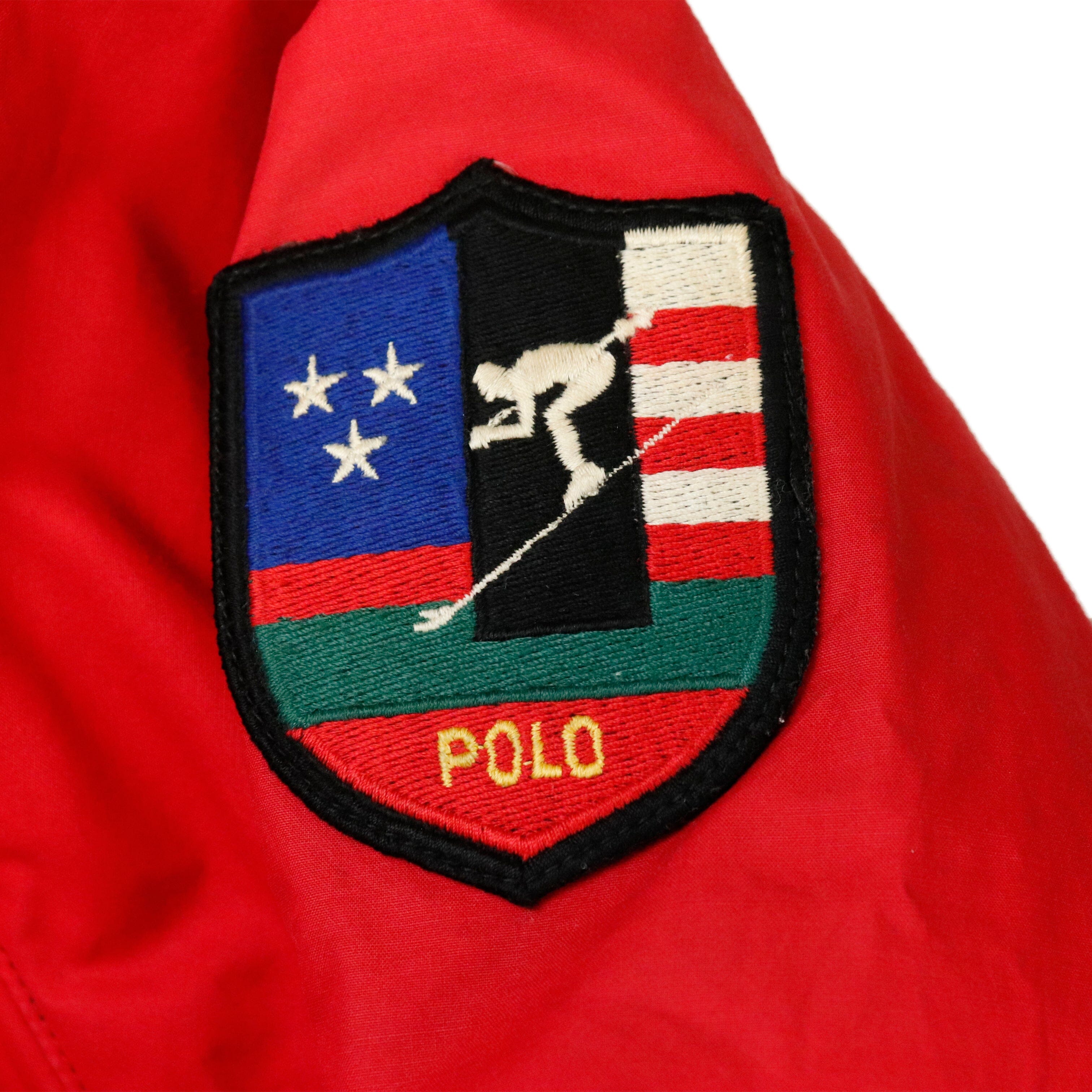 Vintage 90s Polo by Ralph Lauren Suicide Ski Colorblock Puffer Jacket Size L Polo 