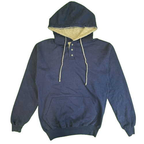 Vintage 90s Russell Hooded Sweatshirt Blue size M made in usa Sweatshirt OTHER 