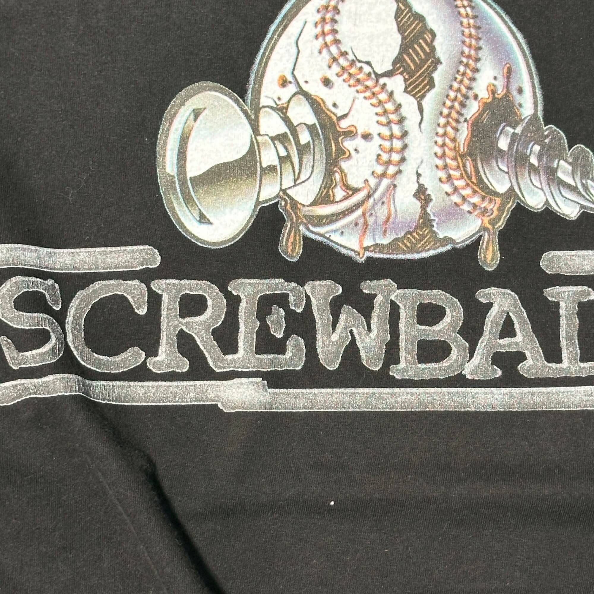 Vintage 90s Screwball Rap New York Graphic T-Shirt Size XL FAIF.CA 