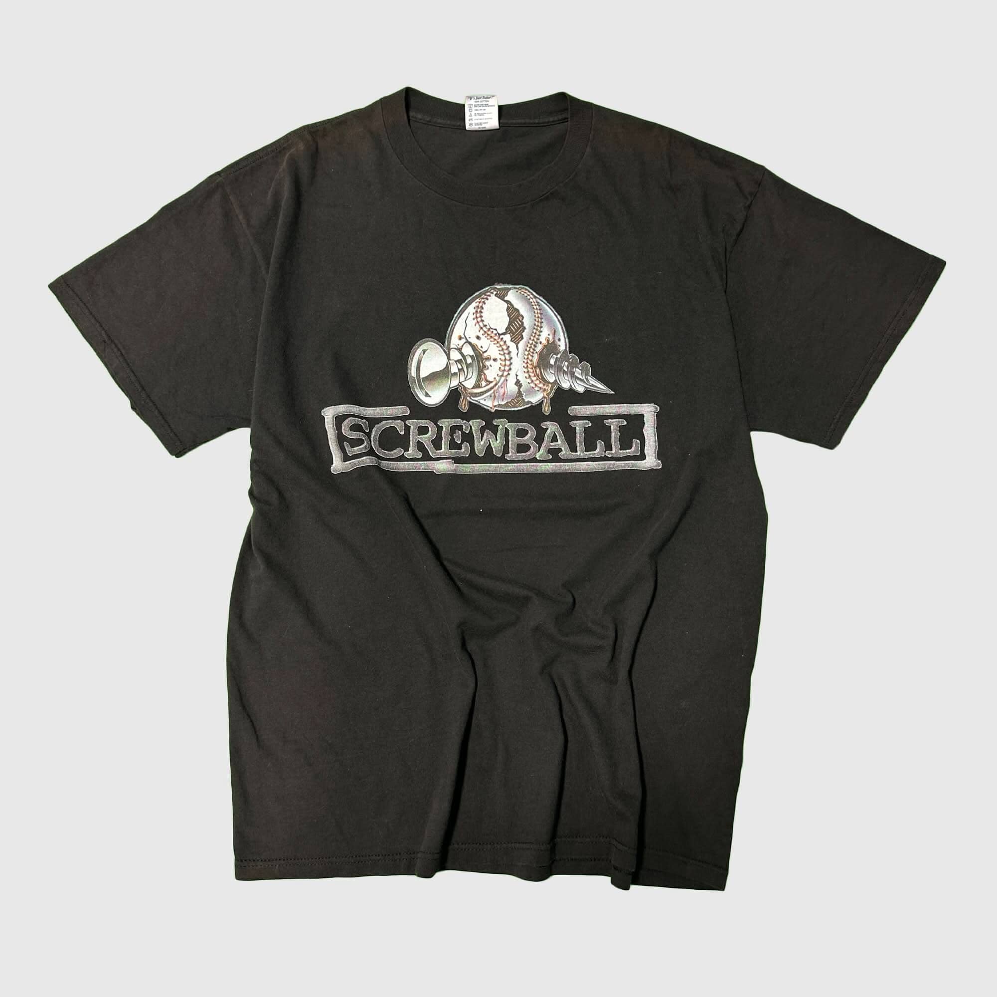 Vintage 90s Screwball Rap New York Graphic T-Shirt Size XL FAIF.CA 