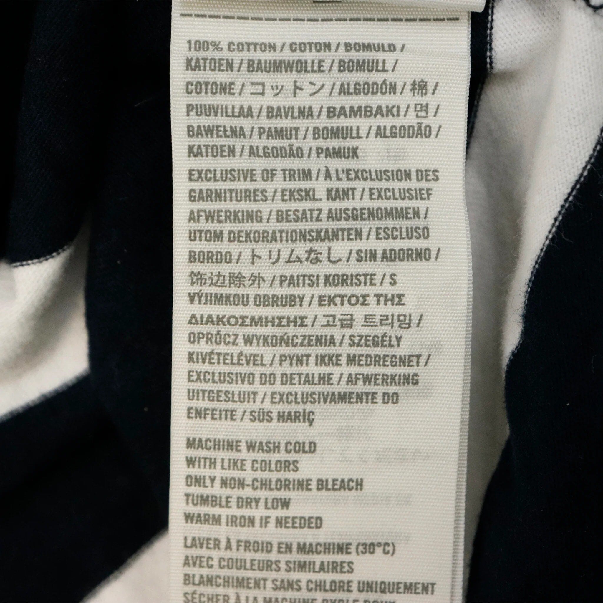 Vintage Abercrombie Blue/White Striped Polo Size M Polo Abercrombie & Fitch 