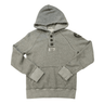 Vintage Abercrombie Kids Grey Button Placket Hoodie Size L Abercrombie & Fitch 