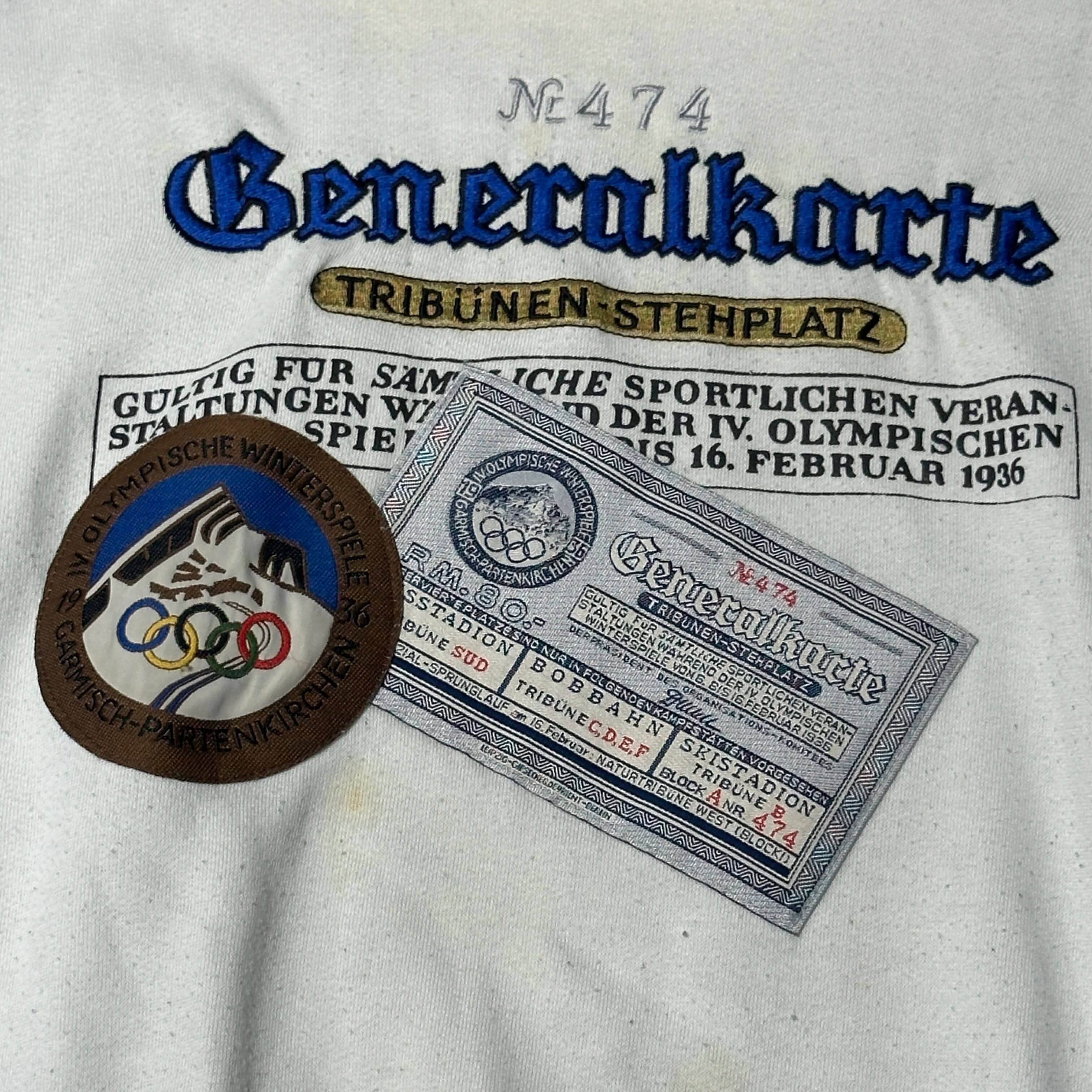 Vintage Adidas Garmisch-Partenkirchen Olympic Patch Sweatshirt Size XL FAIF.CA 