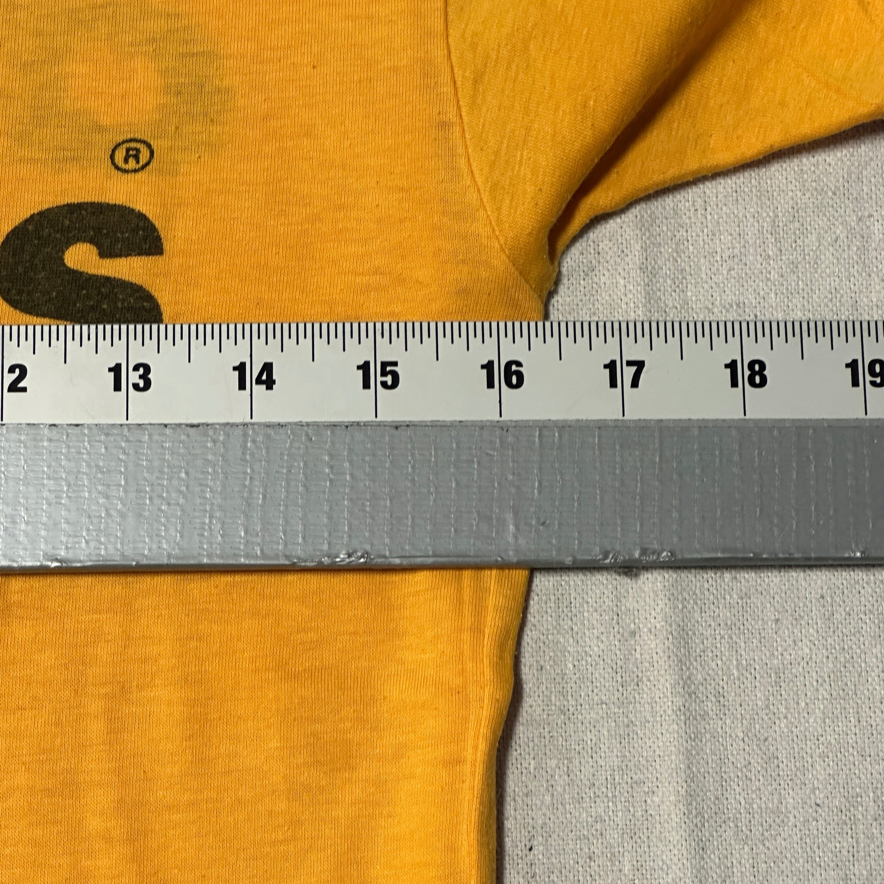 Vintage Adidas Yellow Ringer T-shirt Size Medium 70s FAIF.CA 