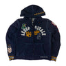 Vintage Aeropostale Varsity Appliqué Zip Hoodie Size XL Y2K FAIF.CA 