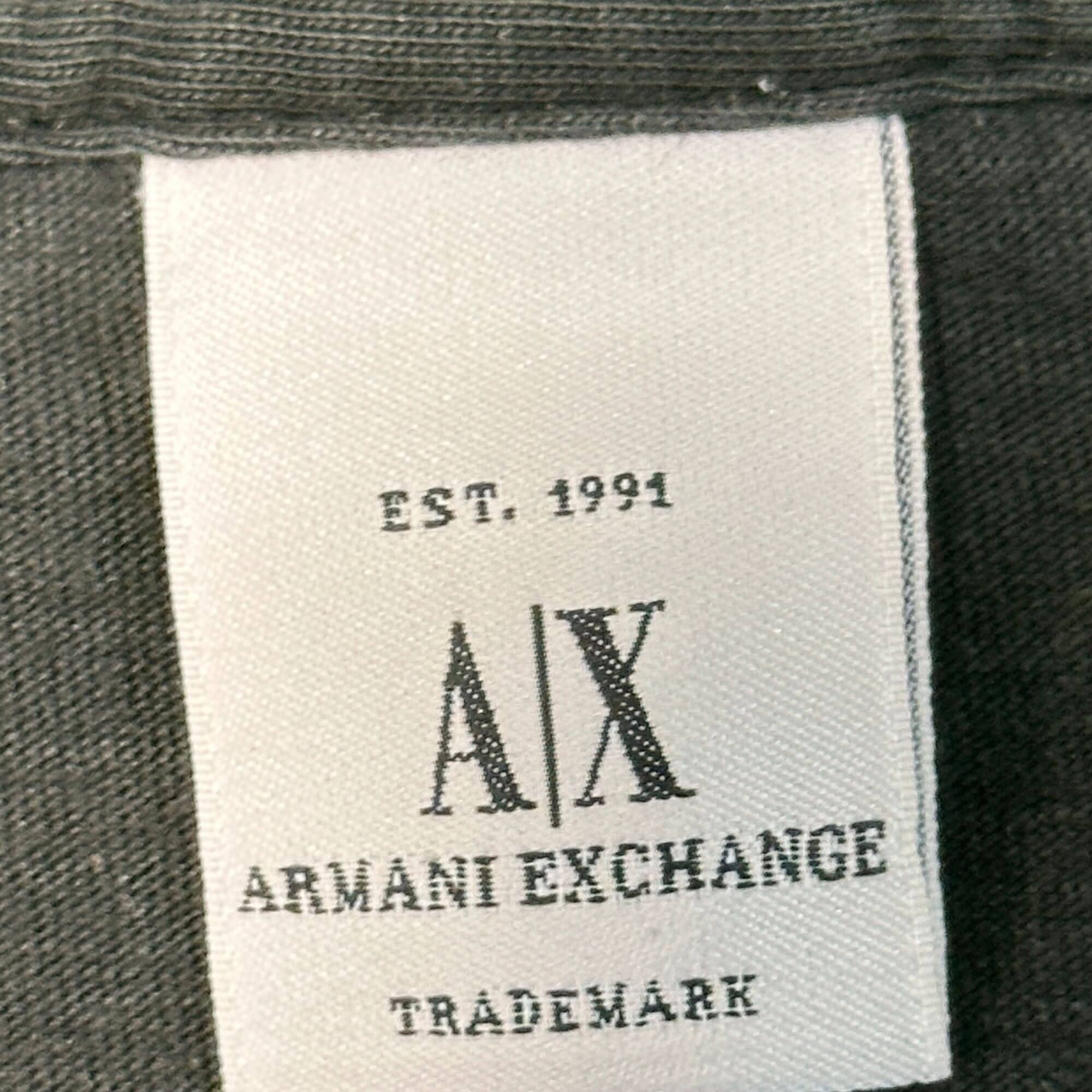 Vintage Armani Exchange Logo Graphic T-Shirt Size XL single stich FAIF.CA 