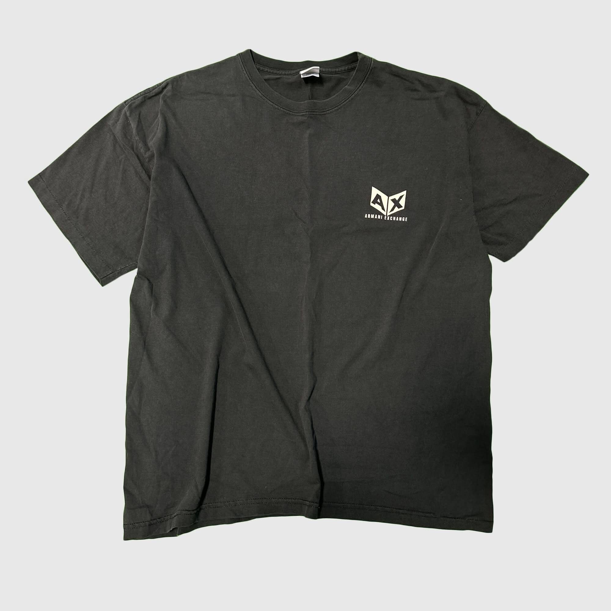 Vintage Armani Exchange Logo Graphic T-Shirt Size XL single stich FAIF.CA 