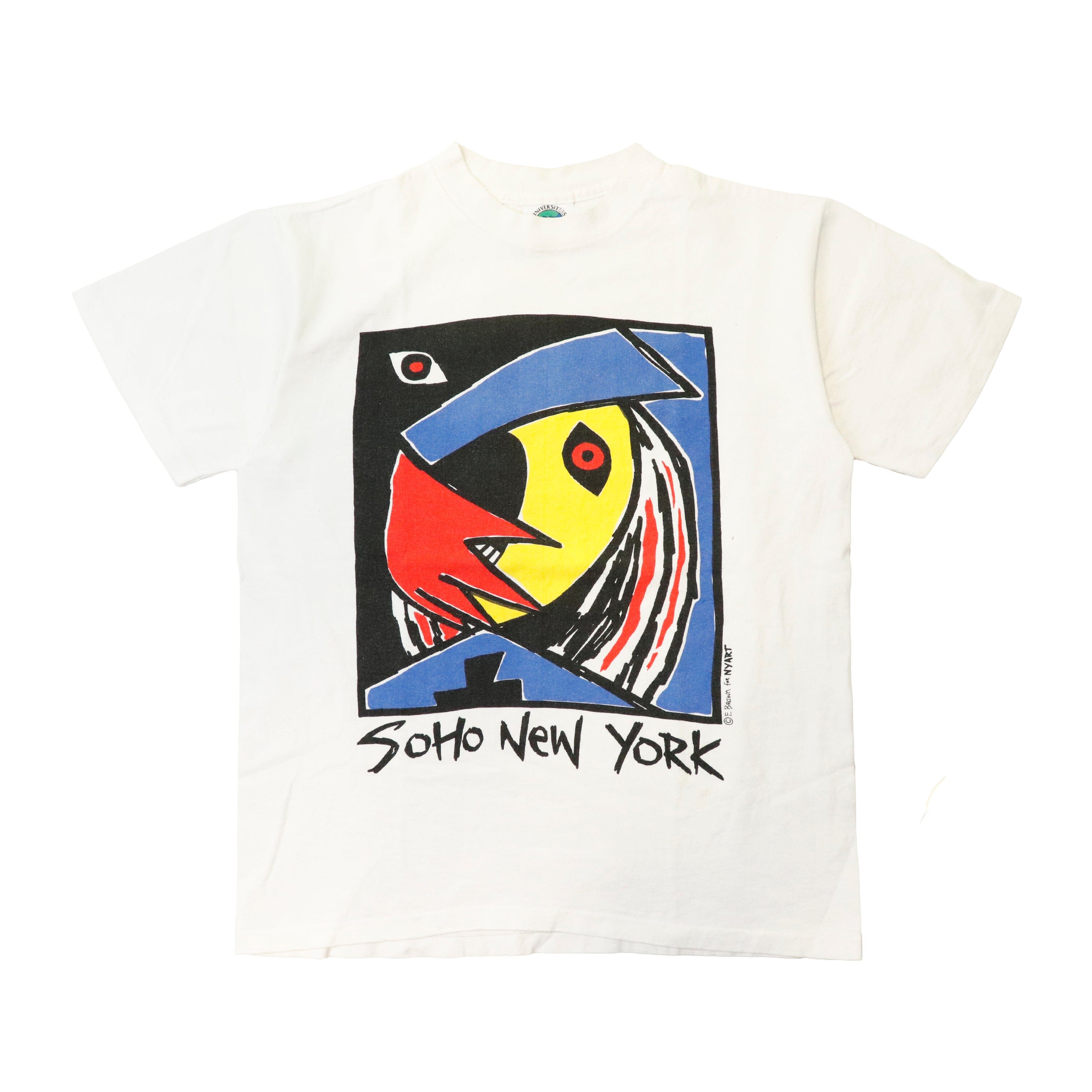 Vintage Art Universities Soho New York Graphic T-Shirt Size M 15038 