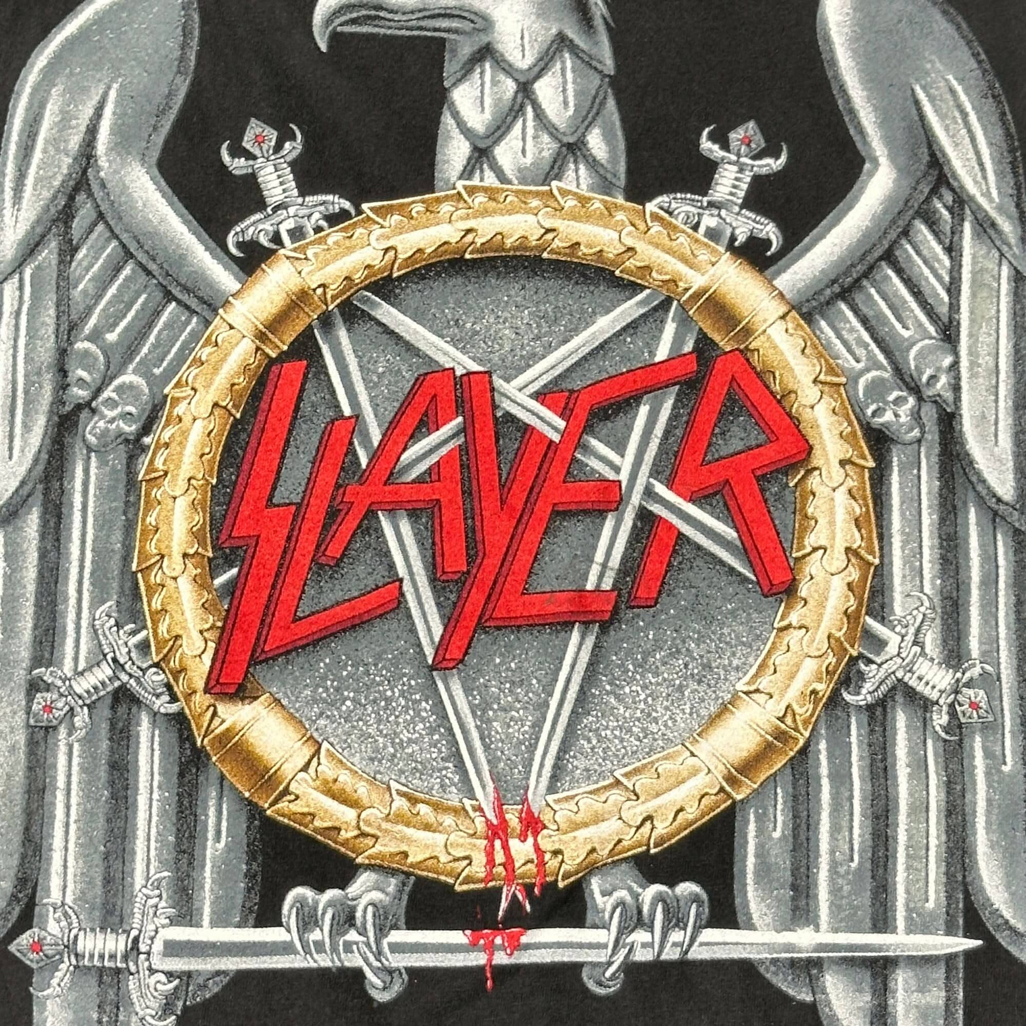 Vintage Artimonde Slayer Eagle Graphic T-Shirt Size S FAIF.CA 