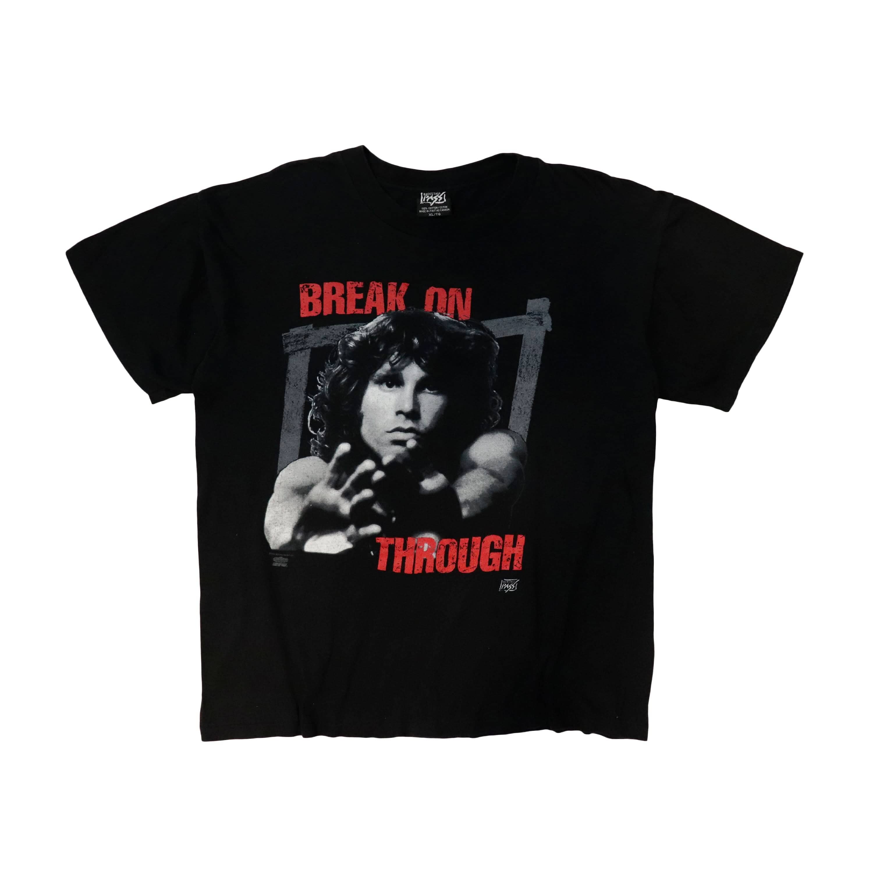 Vintage Backstage Pass Break On Through Graphic T-Shirt Size XL FAIF.CA 