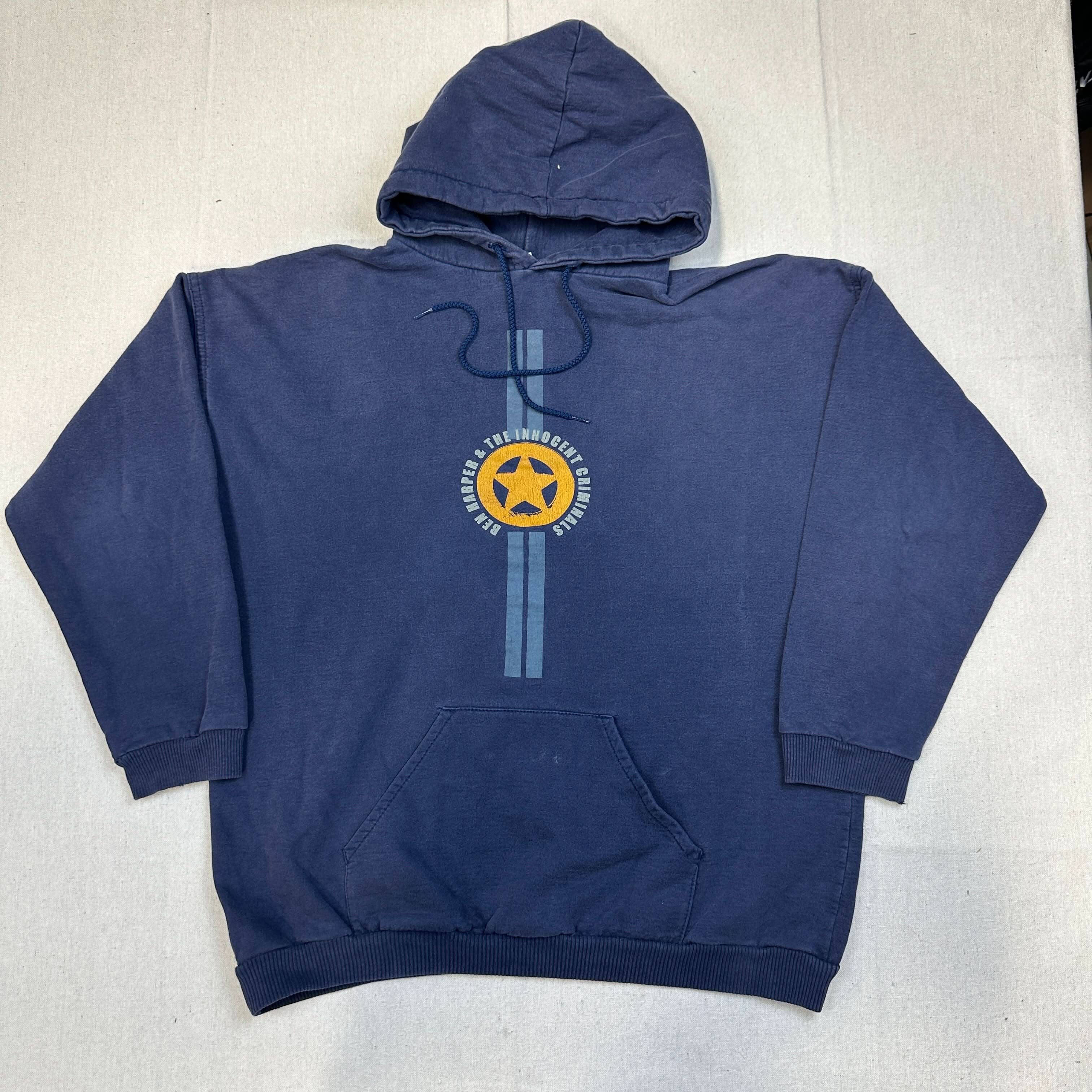 Vintage Ben Harper & The Innocent Criminals Graphic Hoodie Size M 90s FAIF.CA 