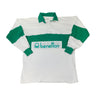 Vintage Benetton Green White Stripe Rugby Shirt Size XL Benetton 