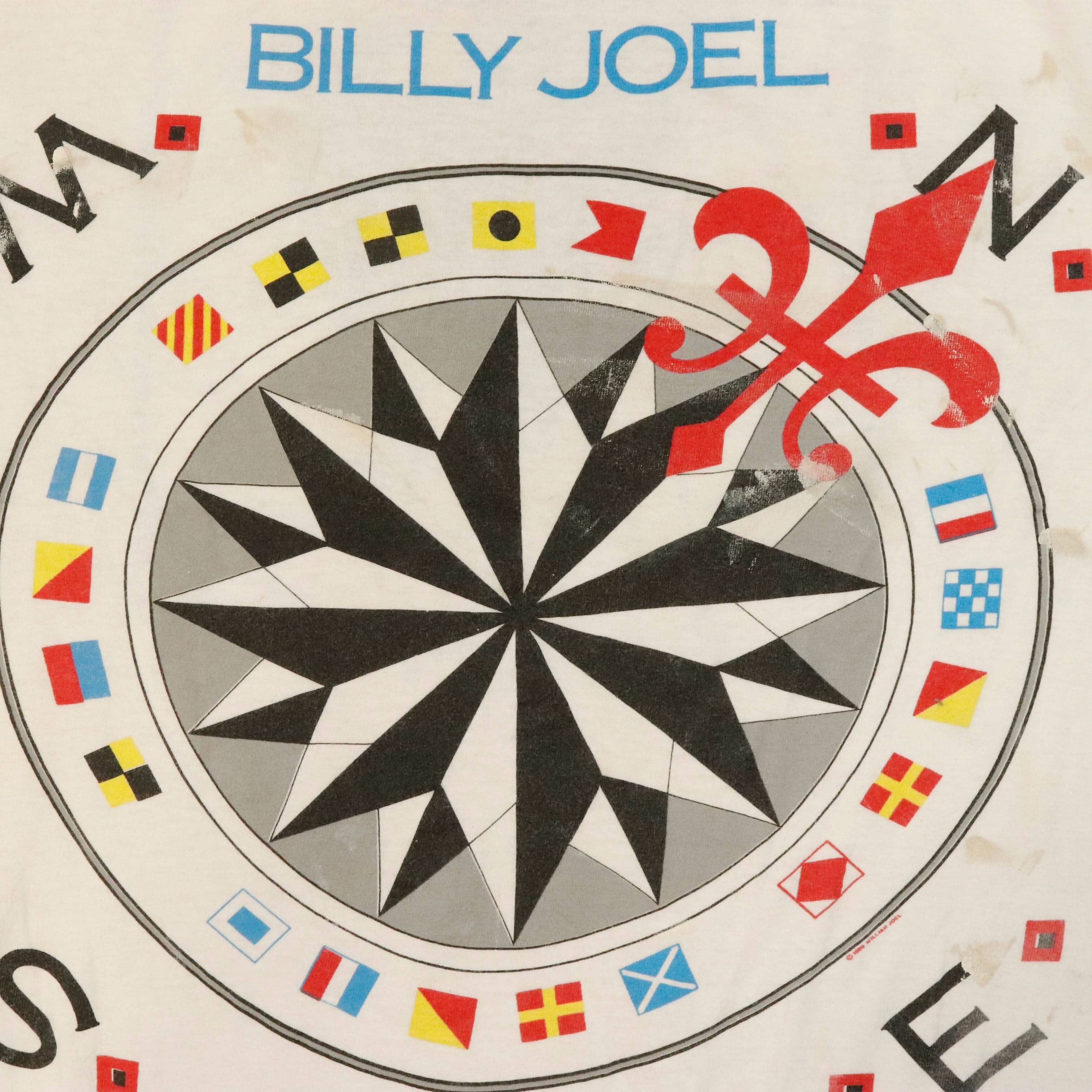 Vintage Billy Joel 1989-1990 Hanes Storm Front Tour T-Shirt Size XL FAIF.CA 