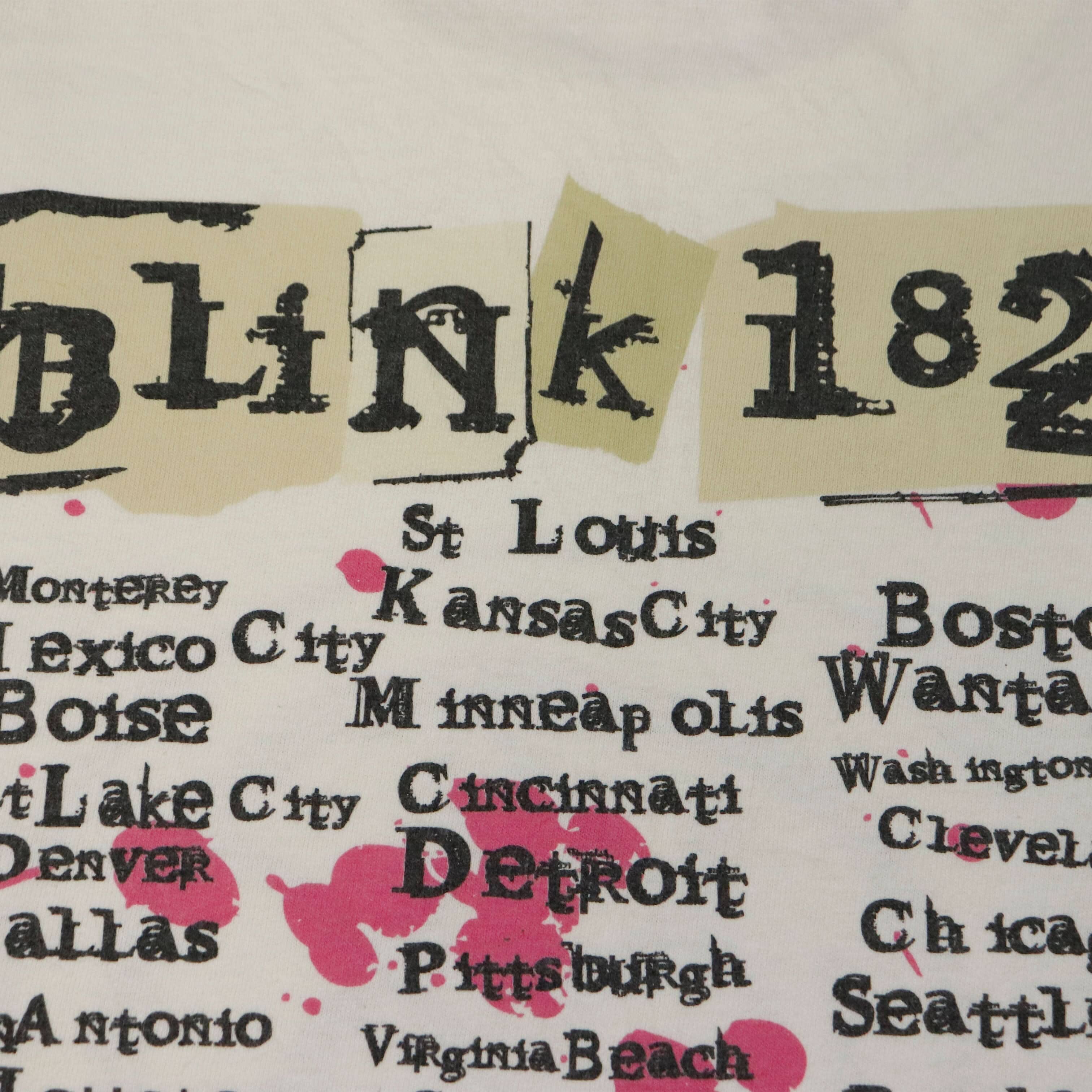 Vintage Blink-182 2004 North American Tour Graphic T-Shirt Size M FAIF.CA 