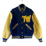 Vintage Blue And Yellow Bible College Varsity Jacket Jacket OTHER 