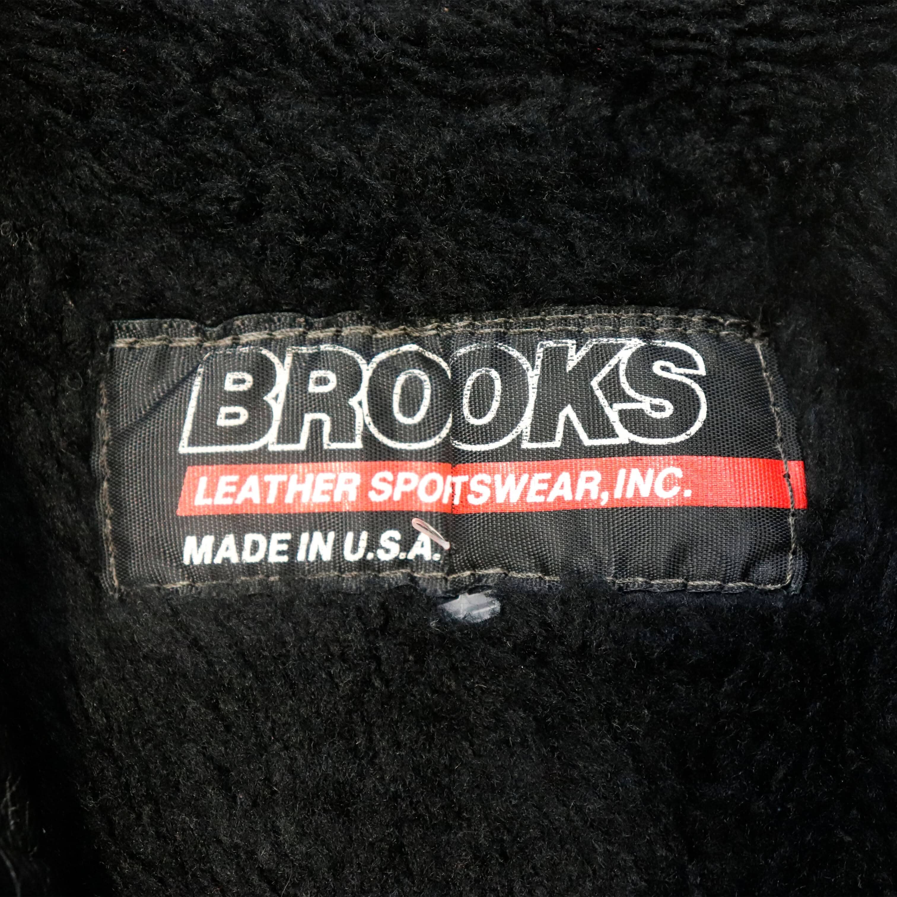 Vintage Brooks Cafe Racer Motorcycle Leather Jacket size 36 Mens FAIF.CA 
