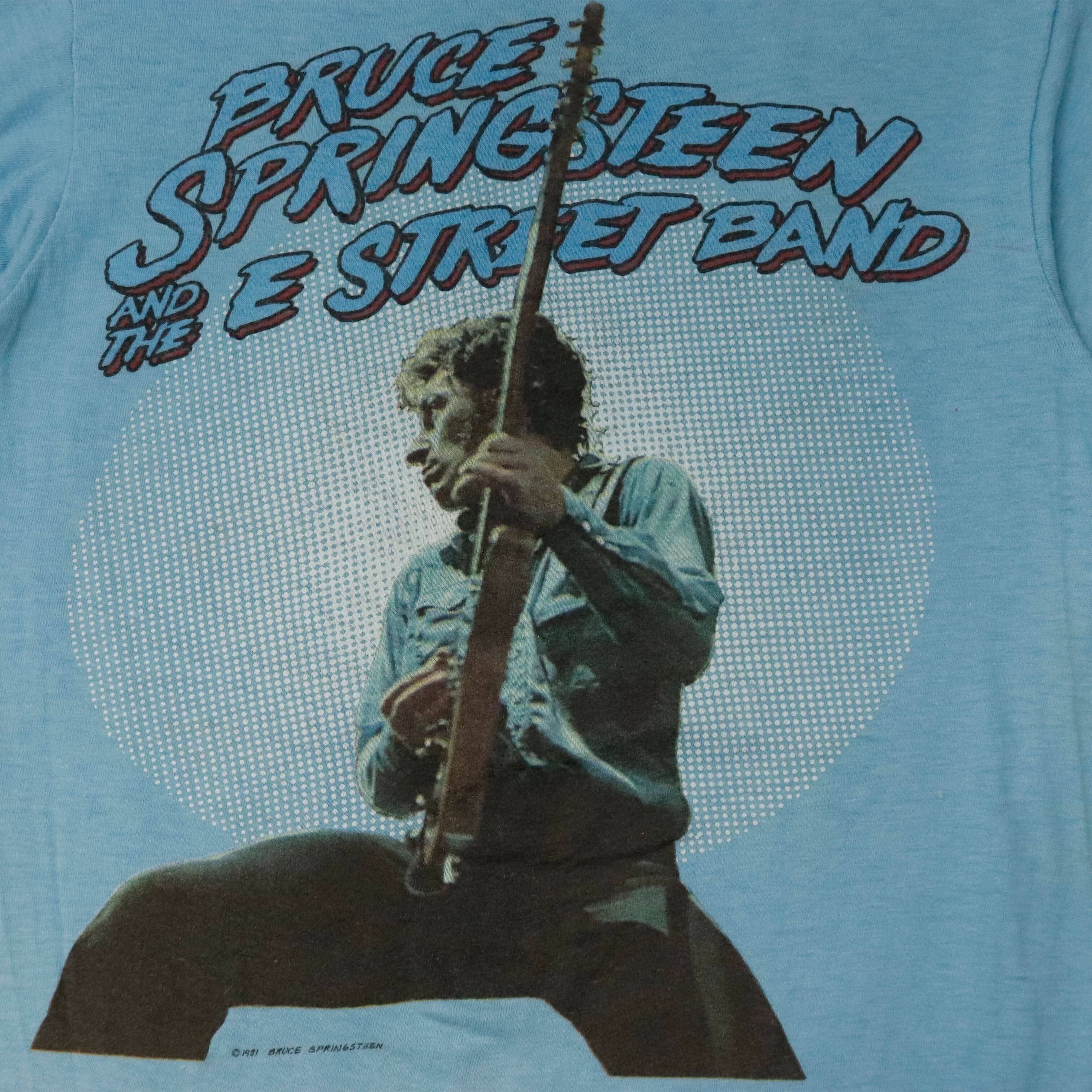 Vintage Bruce Springsteen & The E Street Band 1981 Concert Graphic T-Shirt Size S FAIF.CA 